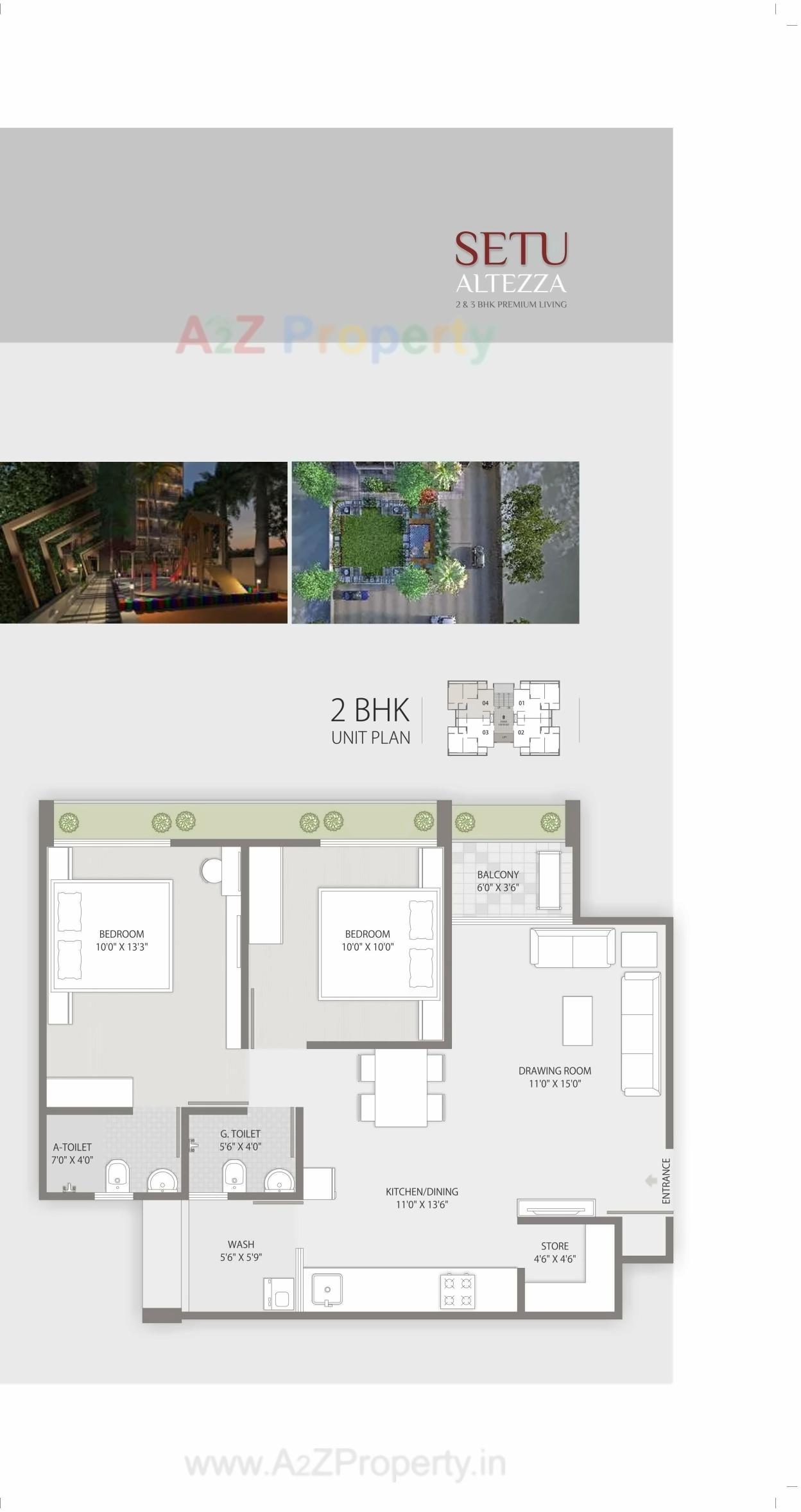 Layout of real estate project Setu Altezza located at Tragad, Ahmedabad, Gujarat