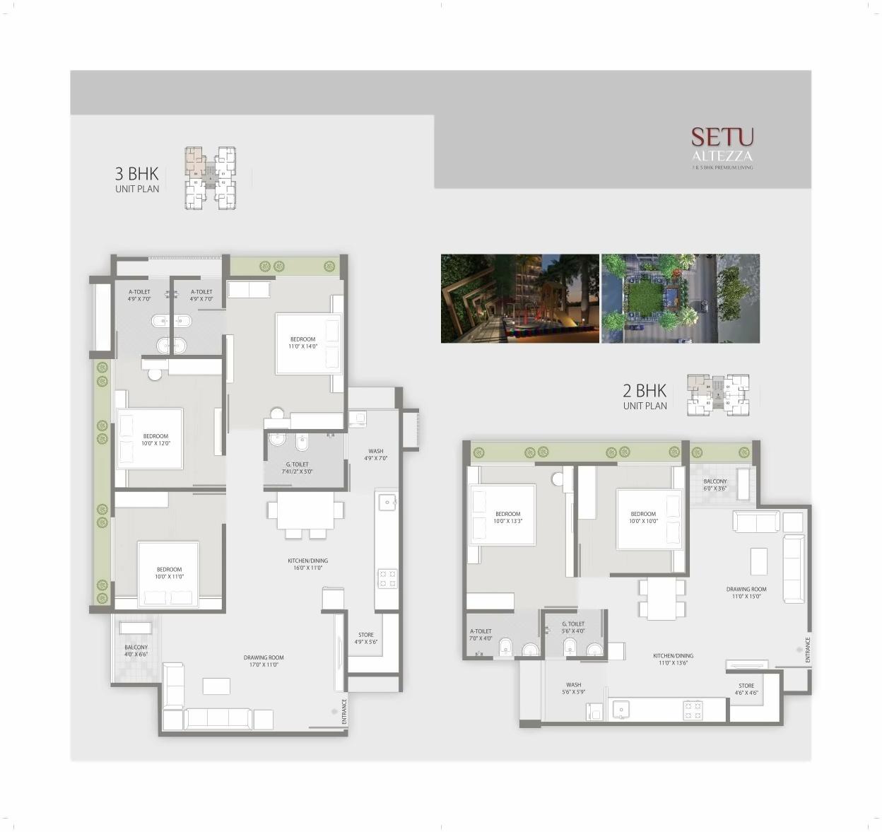 Layout of real estate project Setu Altezza located at Tragad, Ahmedabad, Gujarat