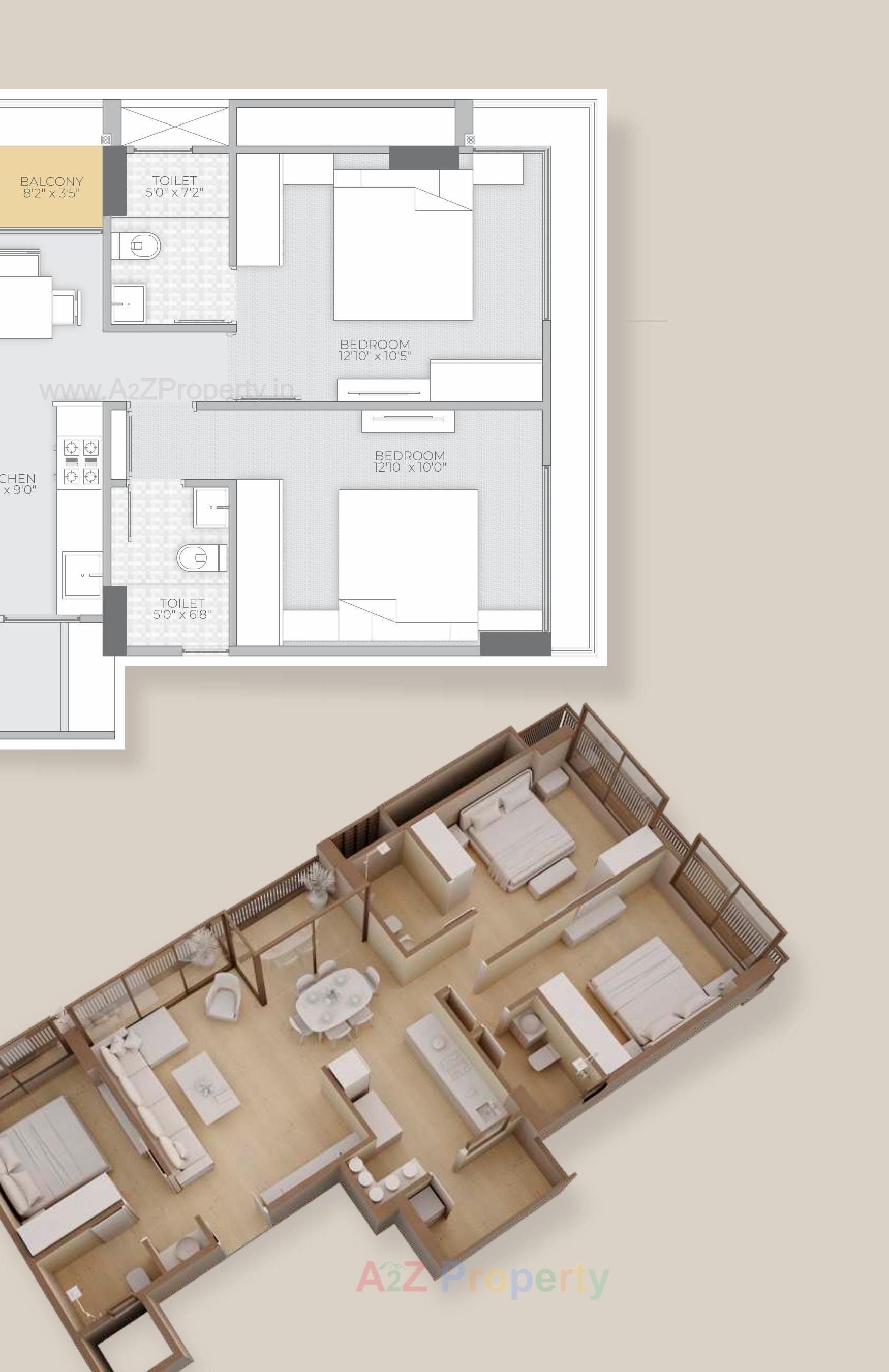 Layout of real estate project Setu Solitaire located at Chandkheda, Ahmedabad, Gujarat