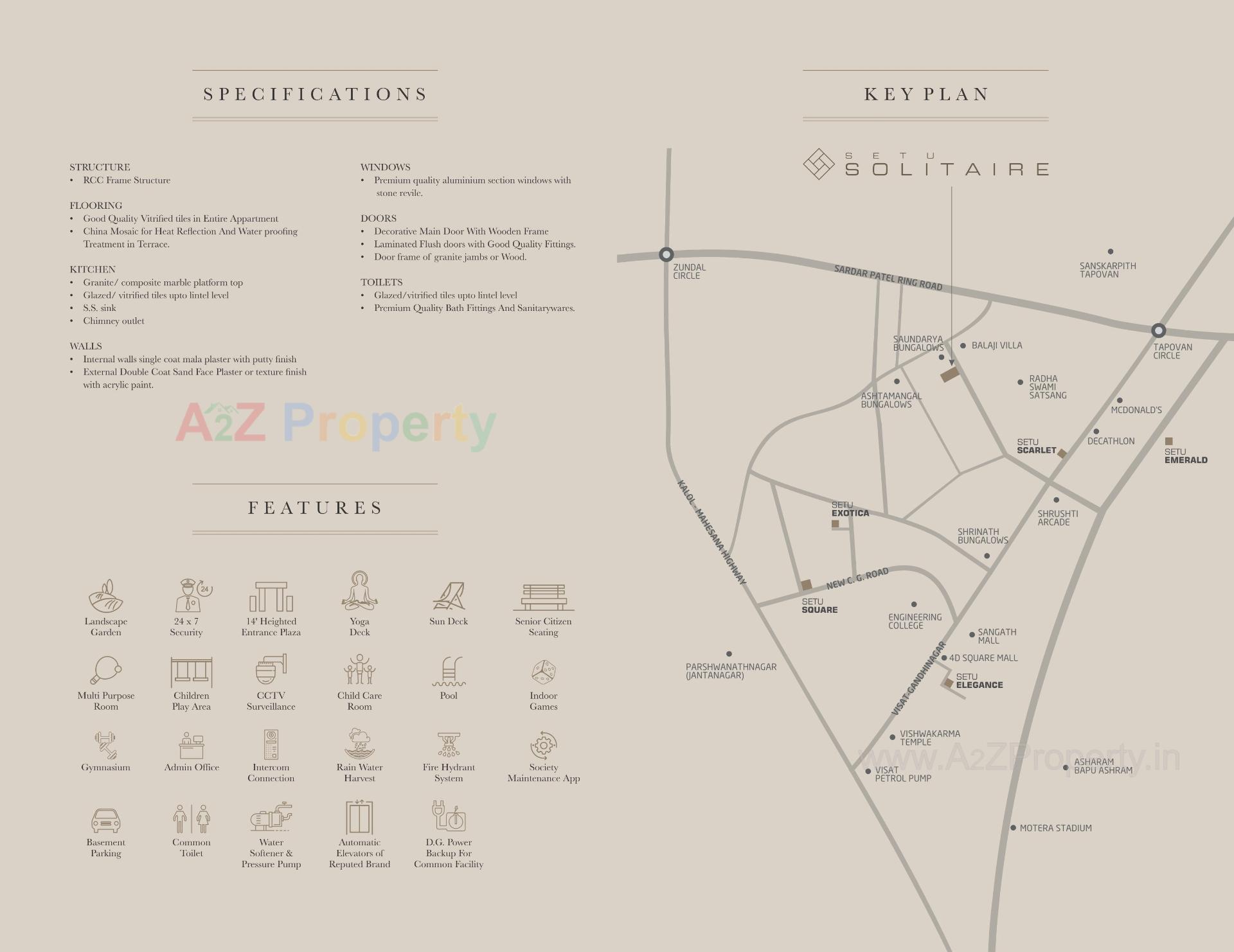 of real estate project Setu Solitaire located at Chandkheda, Ahmedabad, Gujarat