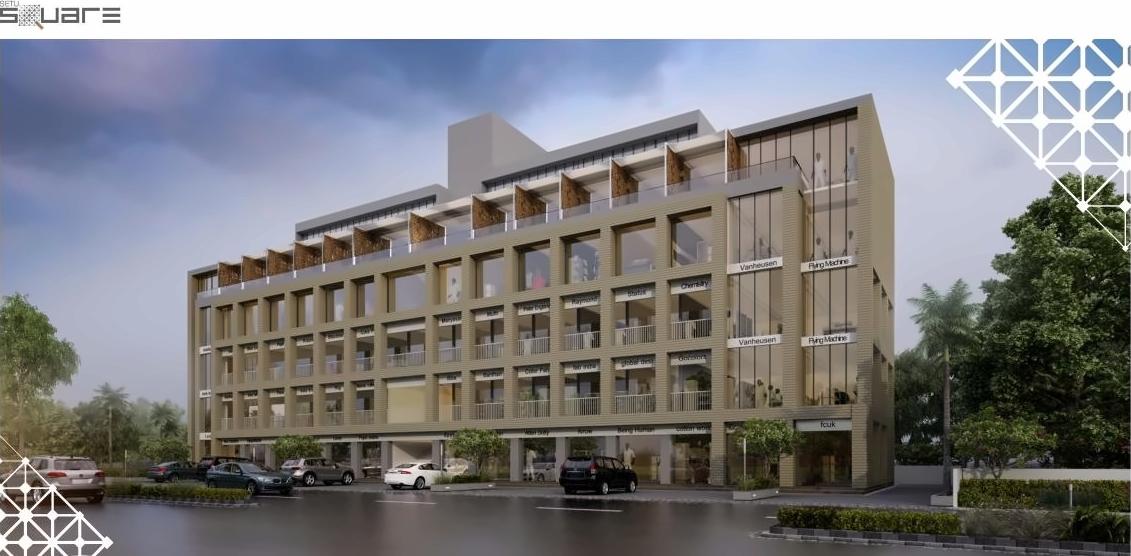 3D Elevation of real estate project Setu Square located at Chandkheda, Ahmedabad, Gujarat