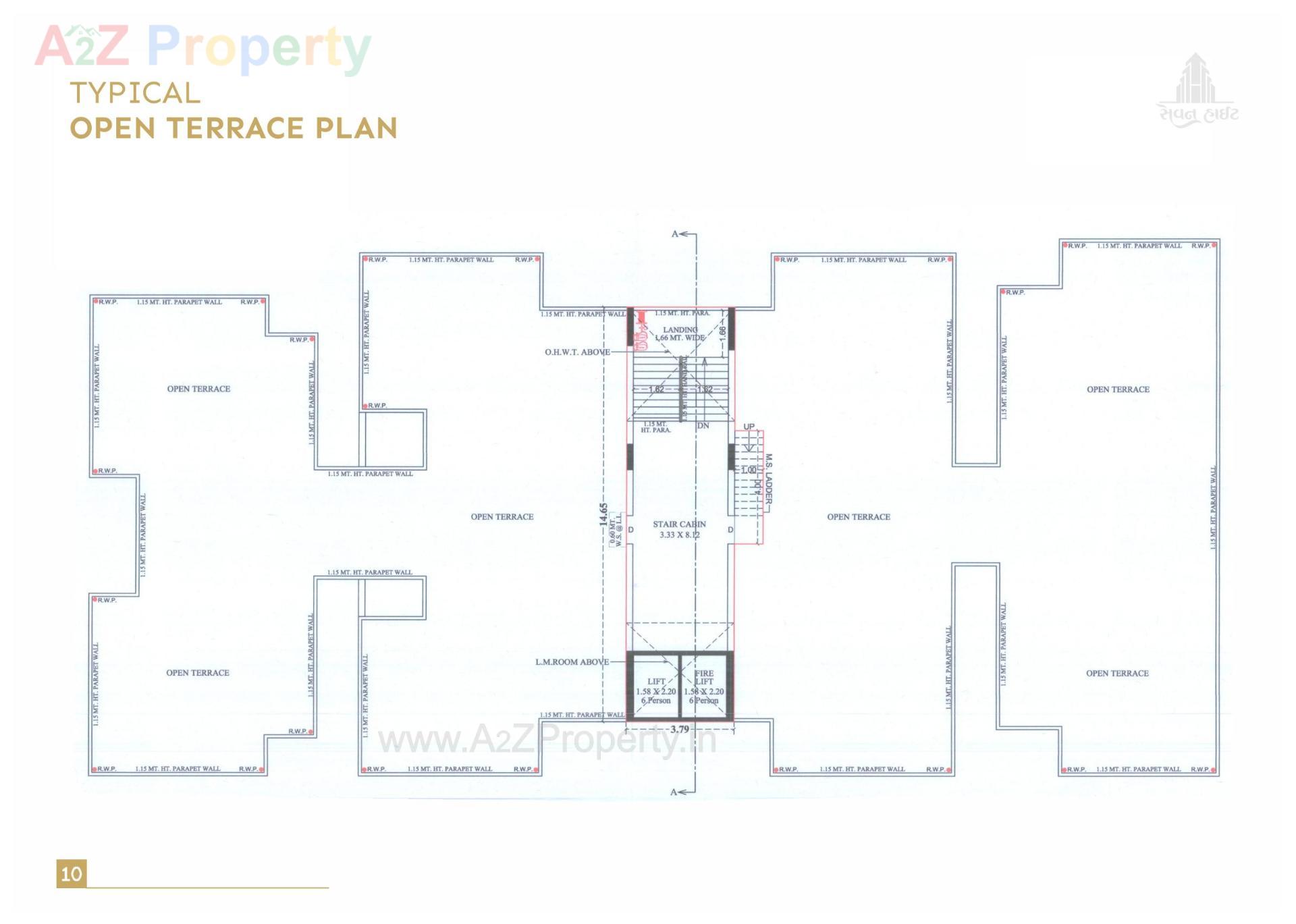 Layout of real estate project Seven Height located at Singarva, Ahmedabad, Gujarat
