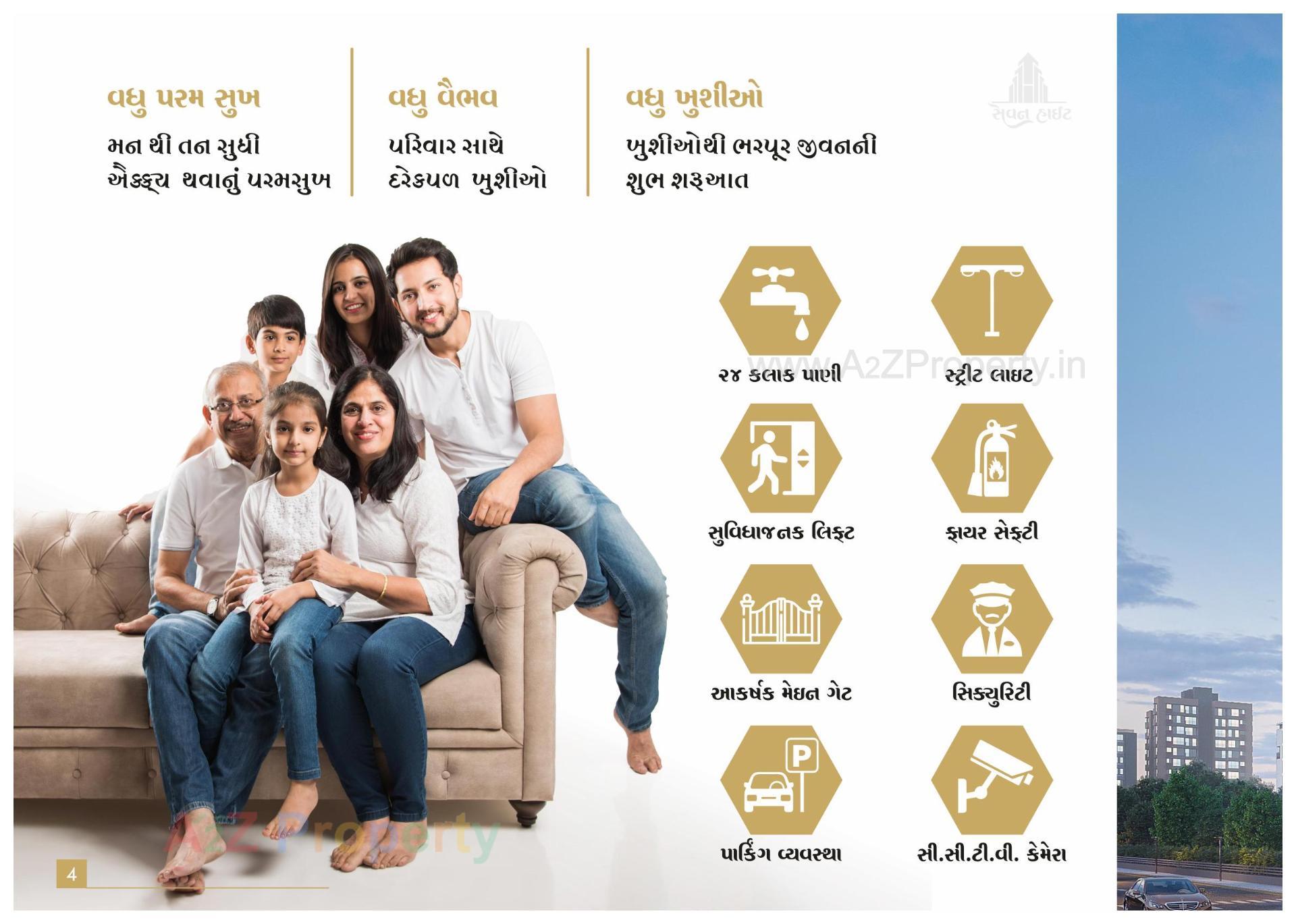  of real estate project Seven Height located at Singarva, Ahmedabad, Gujarat