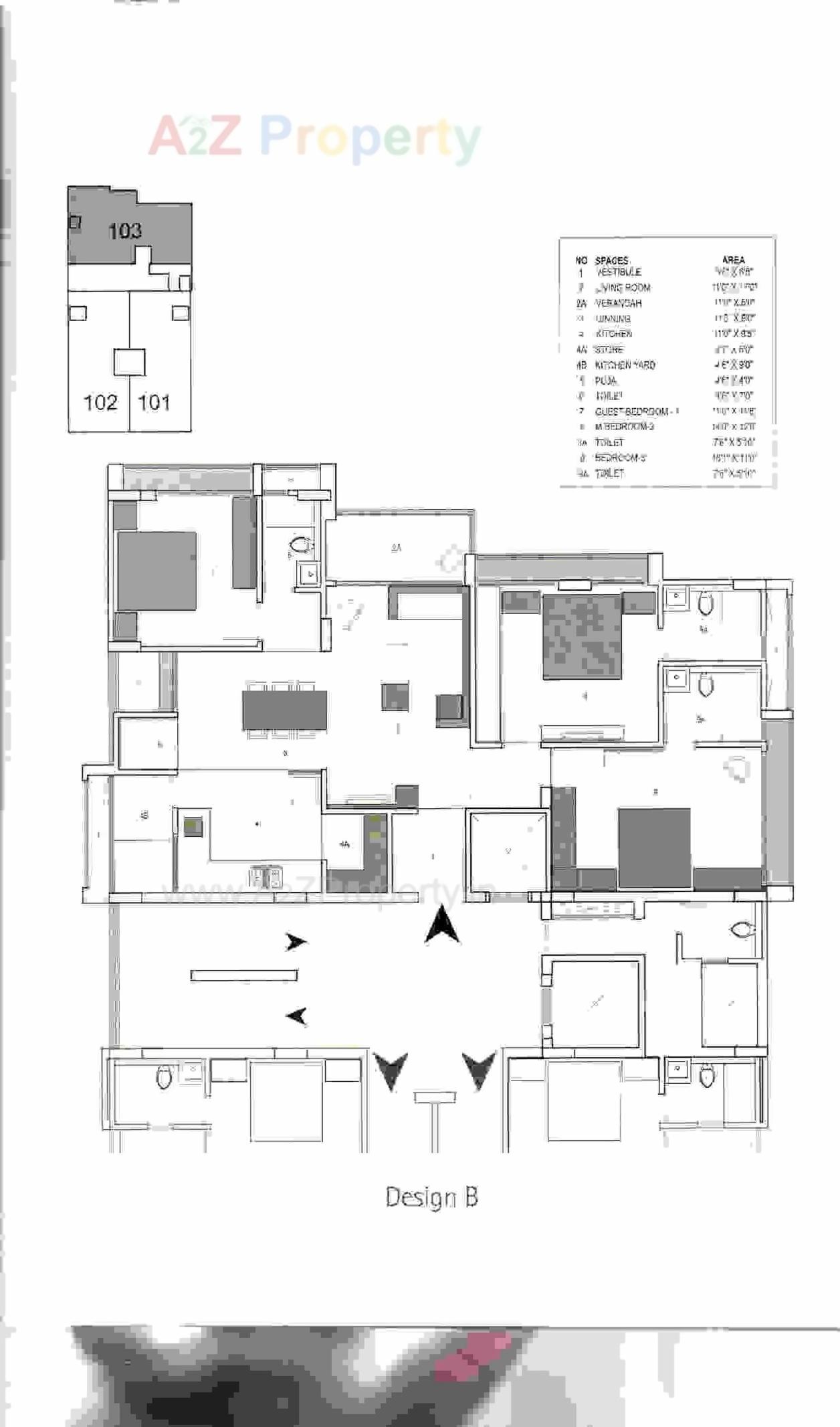 Layout of real estate project Seven Skies located at City, Ahmedabad, Gujarat