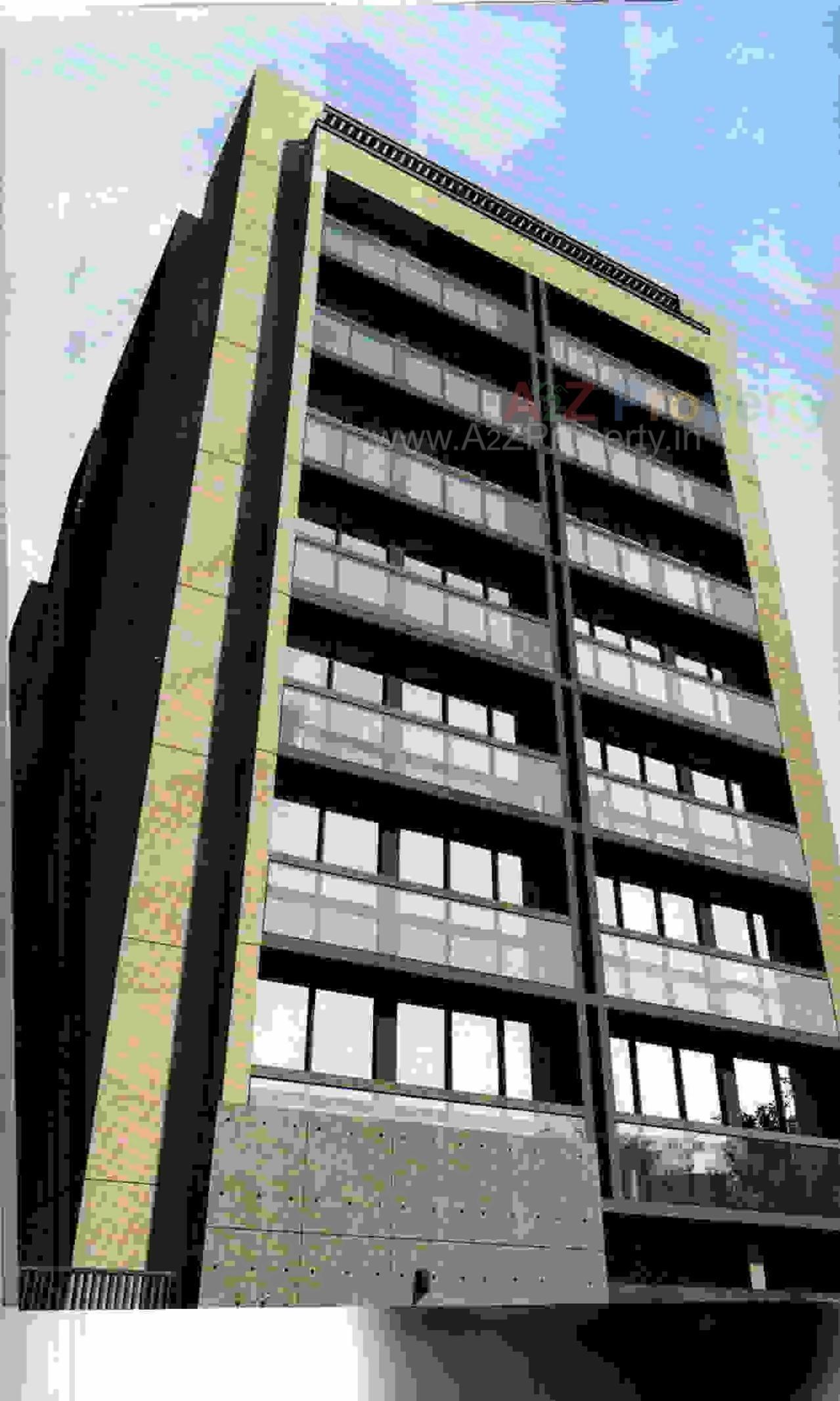 3D Elevation of real estate project Seven Skies located at City, Ahmedabad, Gujarat