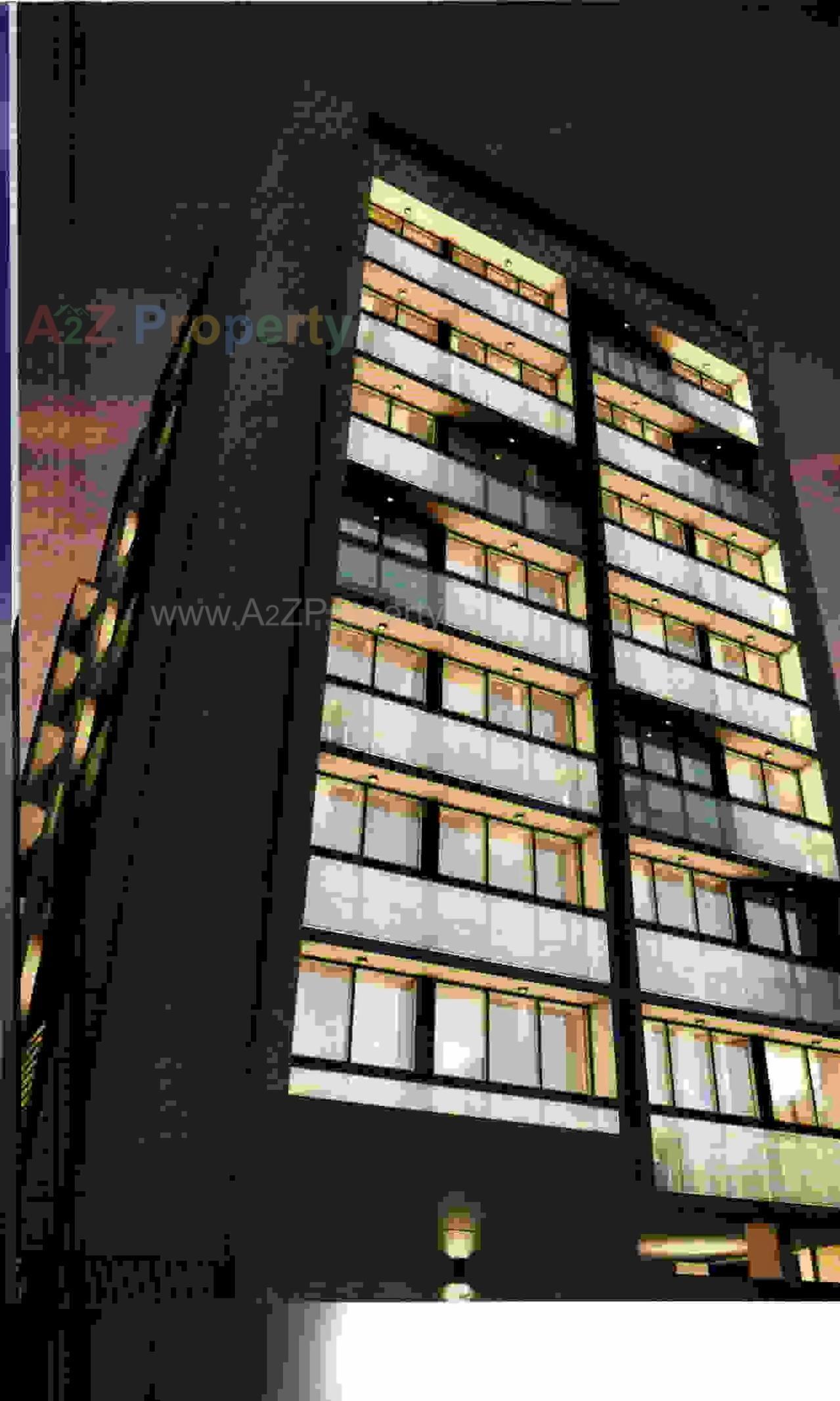 3D Elevation of real estate project Seven Skies located at City, Ahmedabad, Gujarat