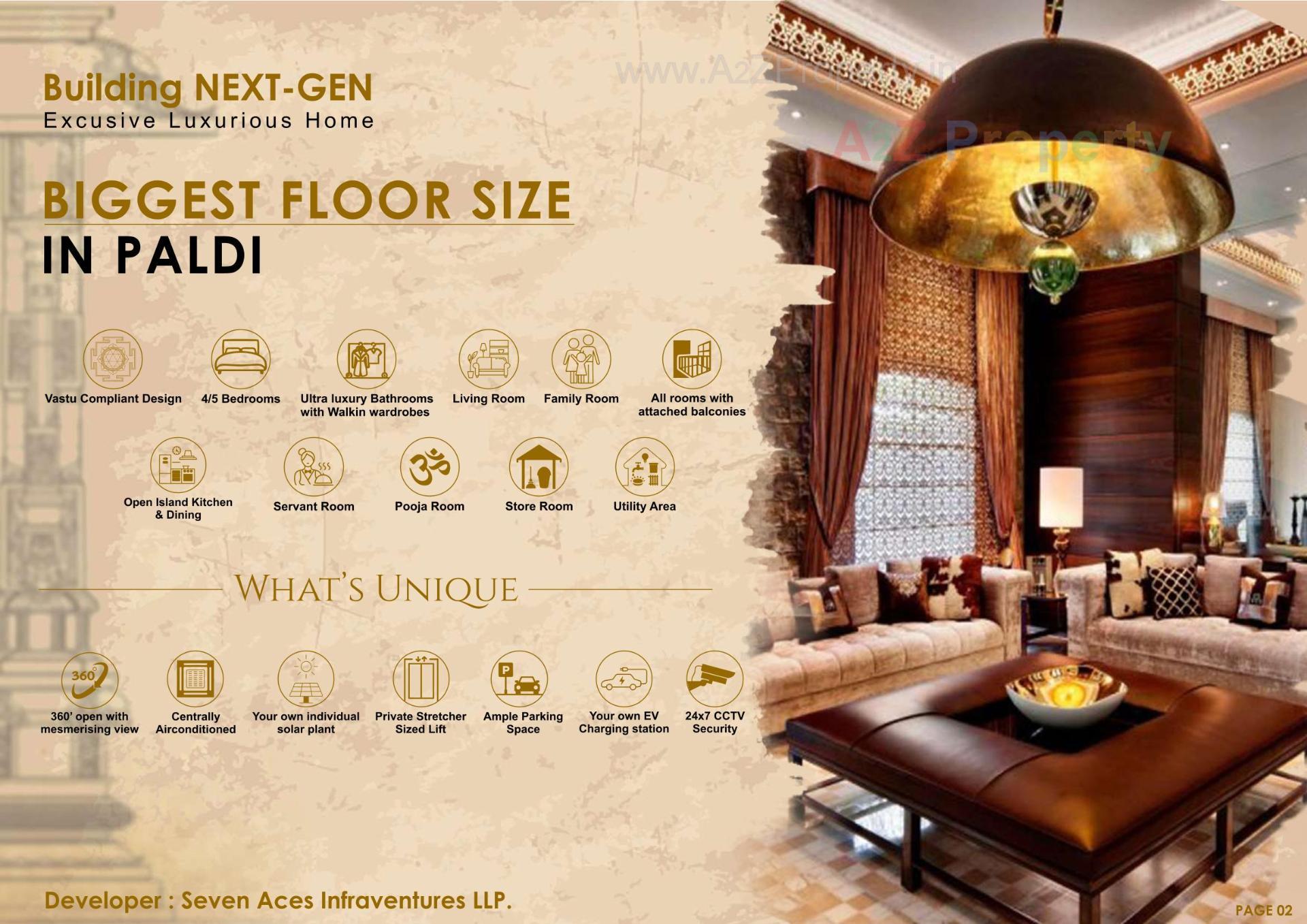  of real estate project Seven Stones located at Paldi, Ahmedabad, Gujarat