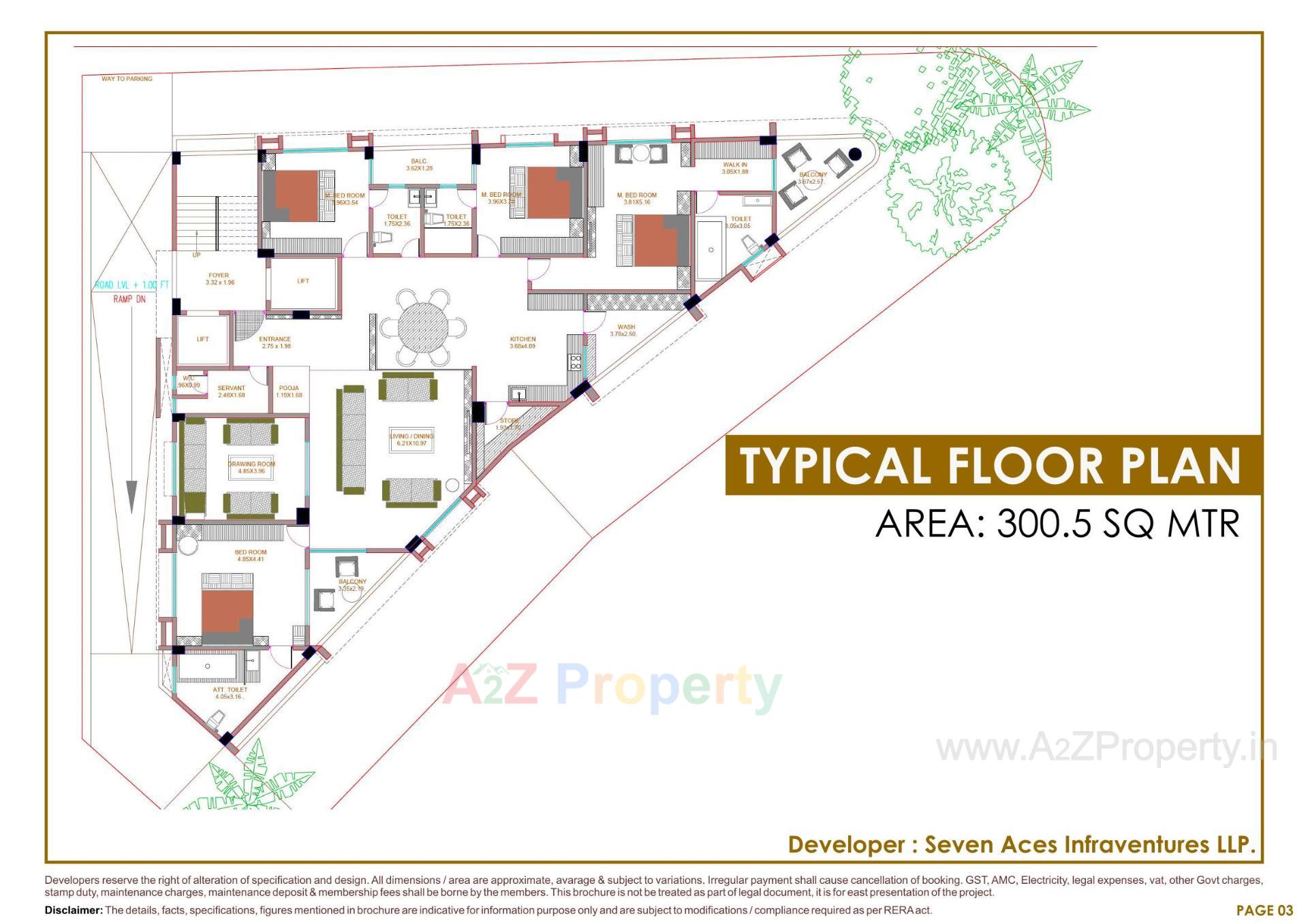  of real estate project Seven Stones located at Paldi, Ahmedabad, Gujarat