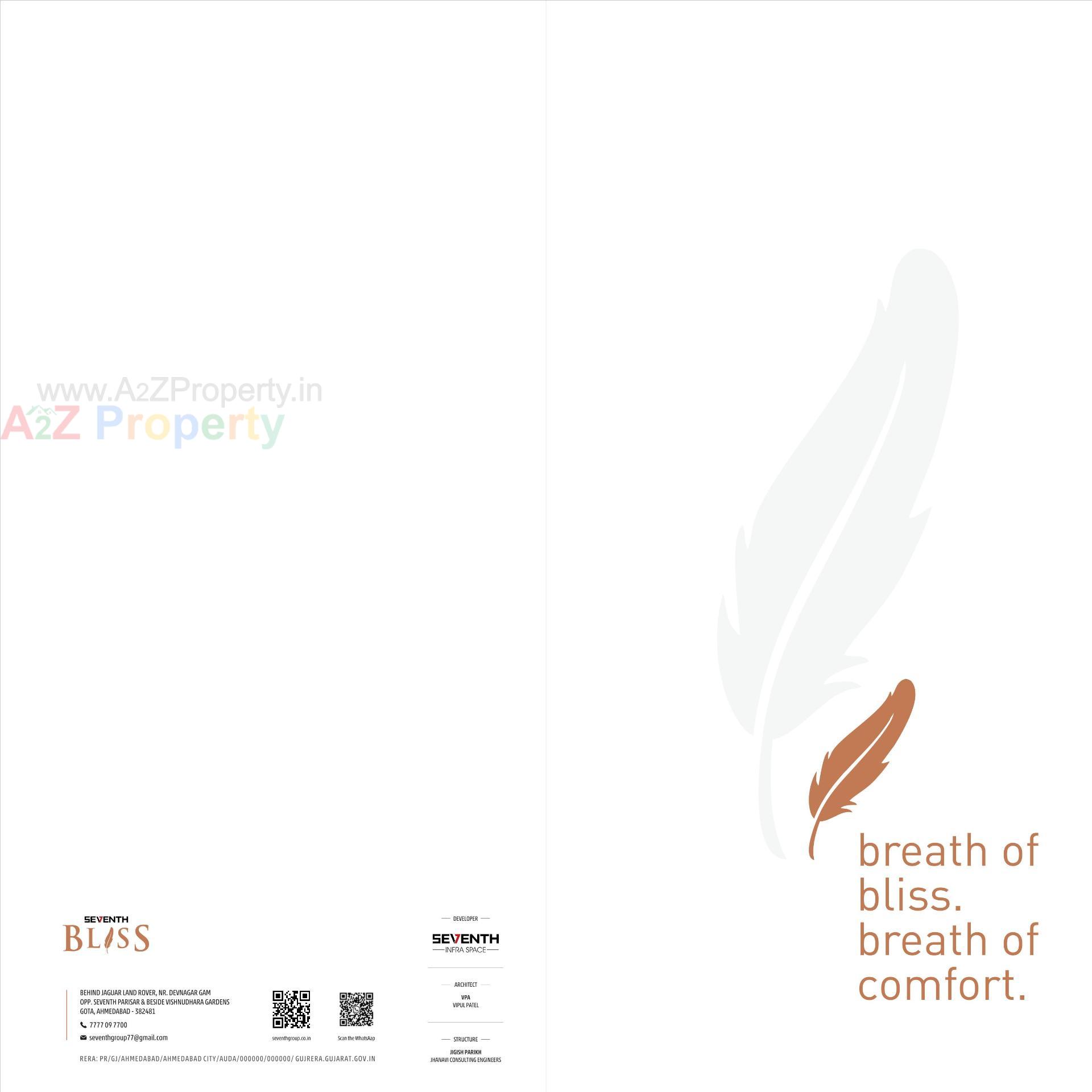  of real estate project Seventh Bliss located at Jagatpur, Ahmedabad, Gujarat