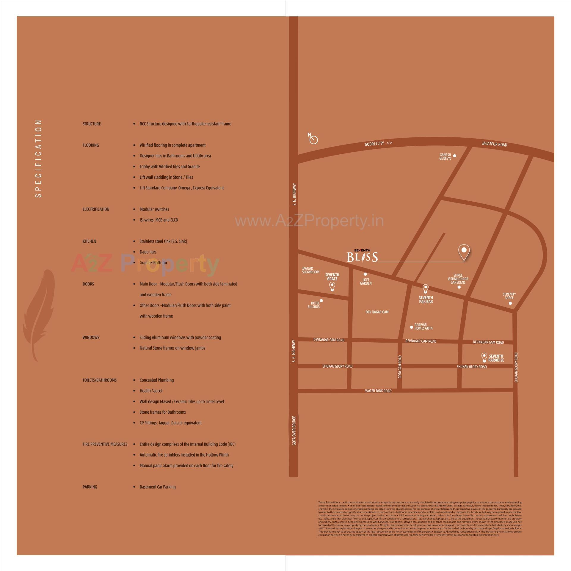  of real estate project Seventh Bliss located at Jagatpur, Ahmedabad, Gujarat