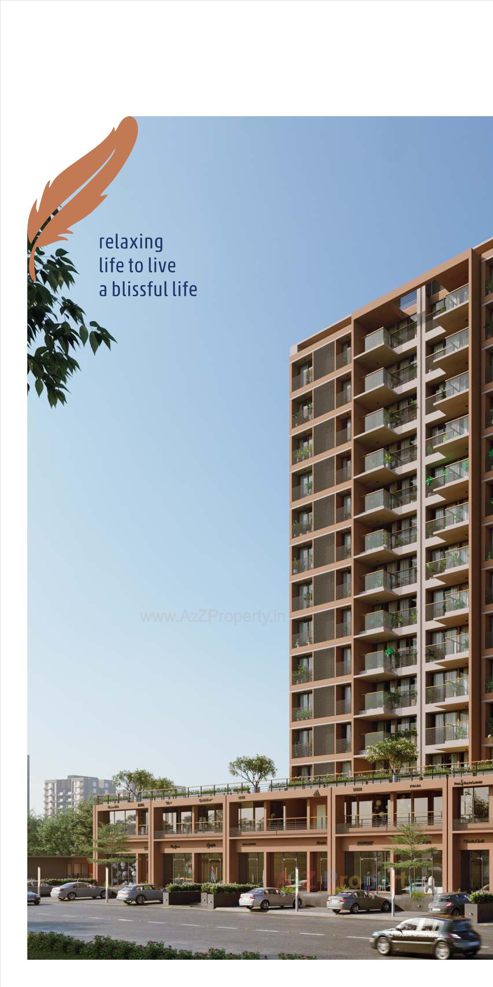 3D Elevation of real estate project Seventh Bliss located at Jagatpur, Ahmedabad, Gujarat