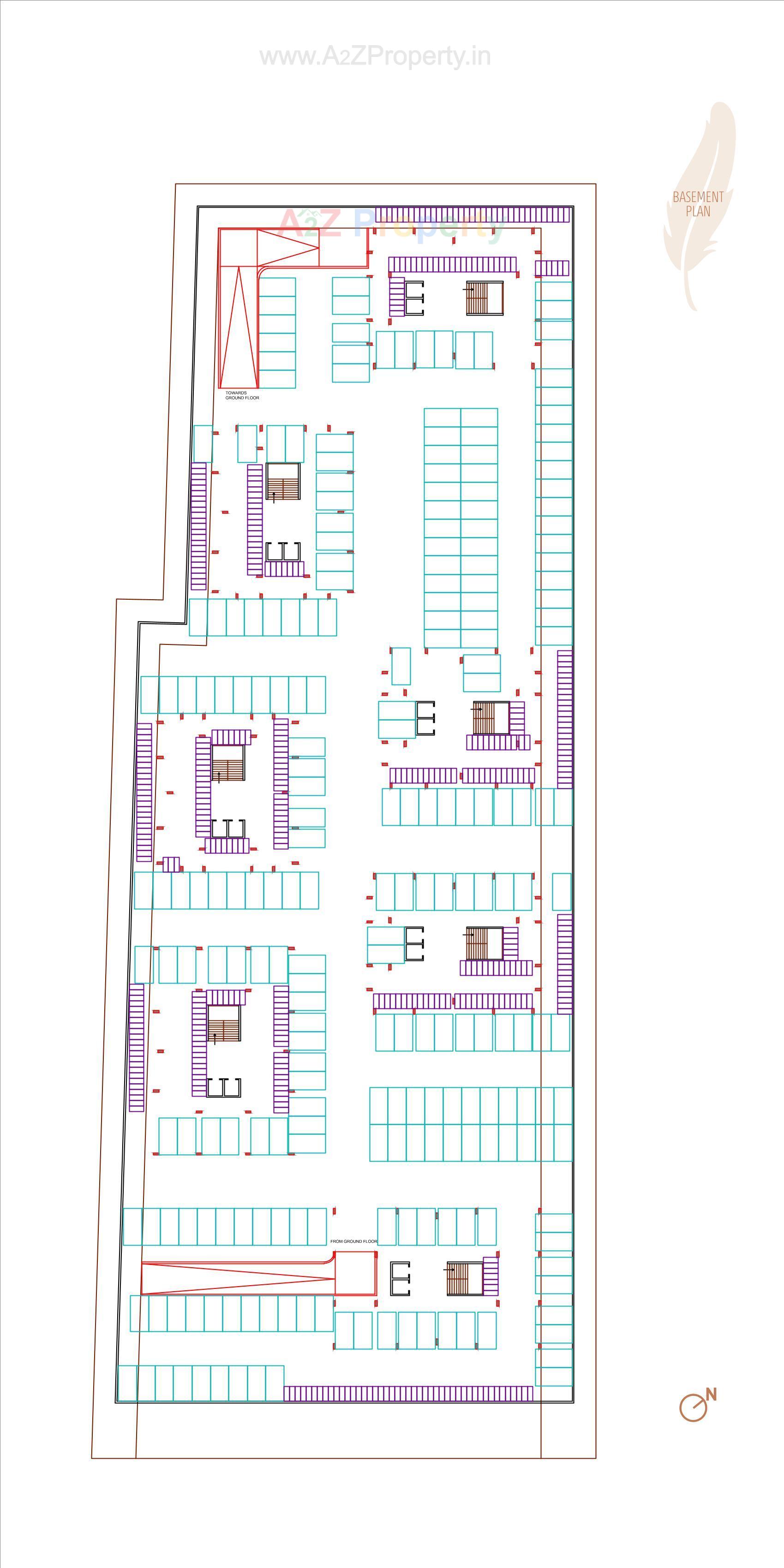 Layout of real estate project Seventh Bliss located at Jagatpur, Ahmedabad, Gujarat