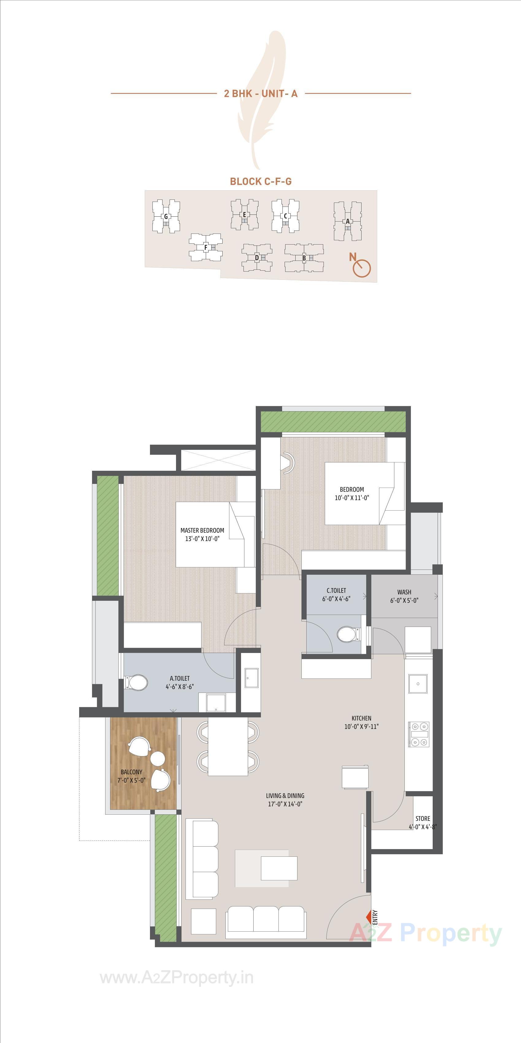 Layout of real estate project Seventh Bliss located at Jagatpur, Ahmedabad, Gujarat