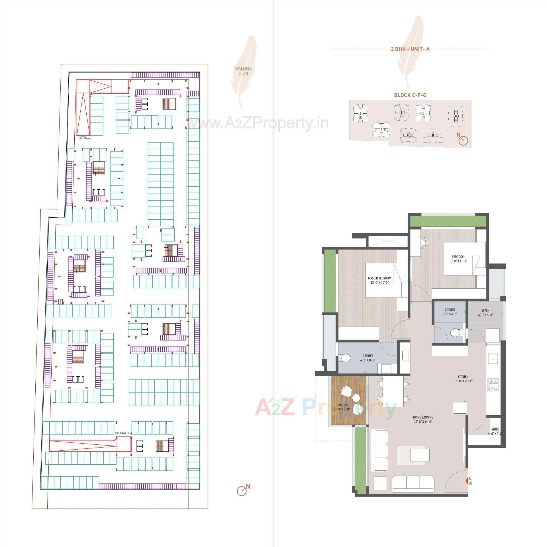 Layout of real estate project Seventh Bliss located at Jagatpur, Ahmedabad, Gujarat