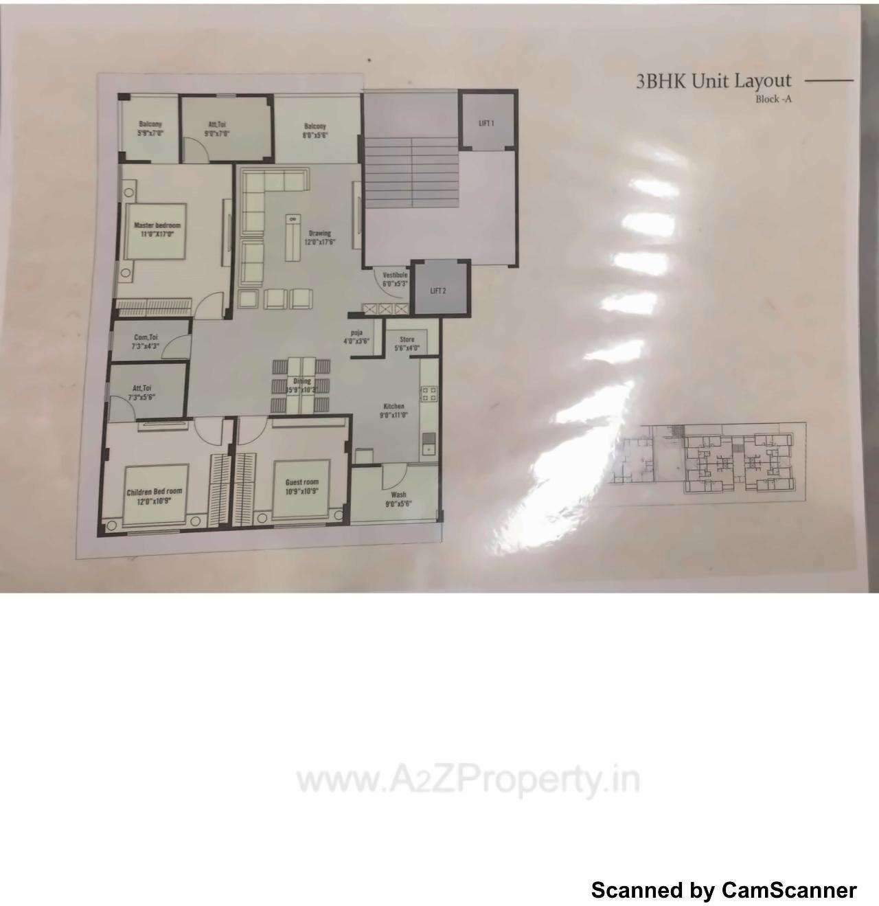 Layout of real estate project Seventh Grace located at Gota, Ahmedabad, Gujarat