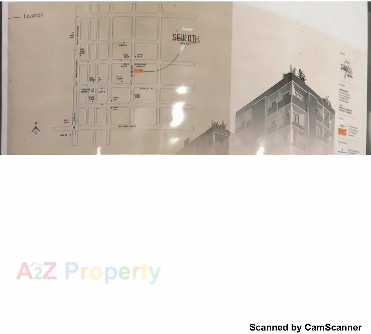 Layout of real estate project Seventh Grace located at Gota, Ahmedabad, Gujarat