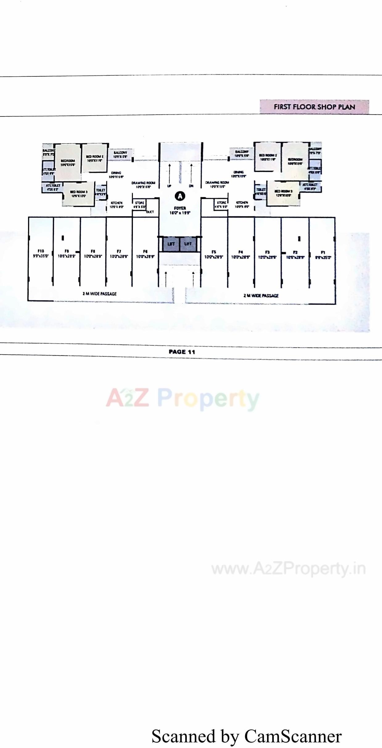 Layout of real estate project Seventh Paradise located at Gota, Ahmedabad, Gujarat