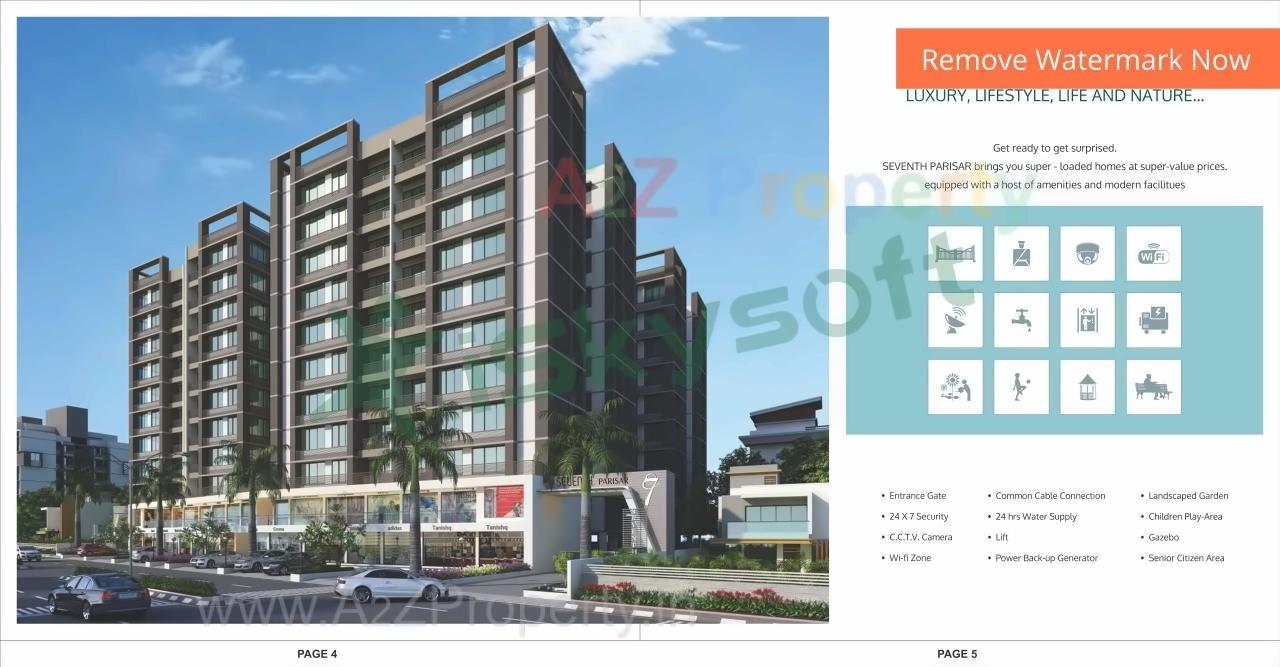  of real estate project Seventh Parisar located at Gota, Ahmedabad, Gujarat