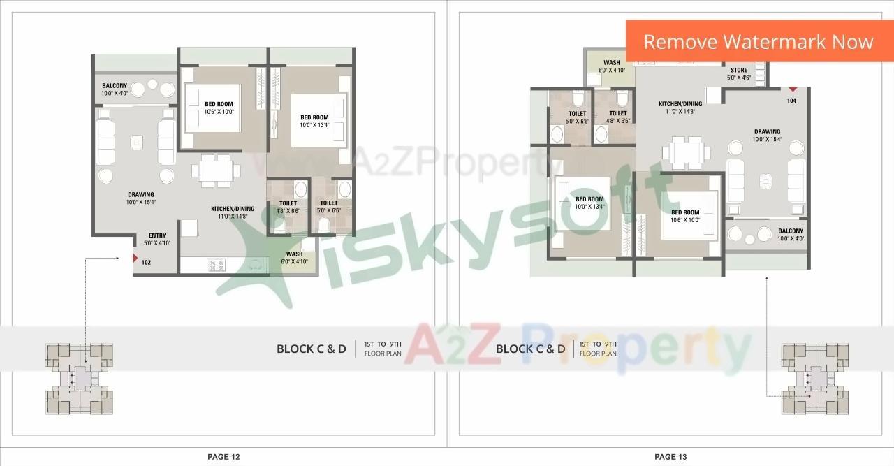 Layout of real estate project Seventh Parisar located at Gota, Ahmedabad, Gujarat