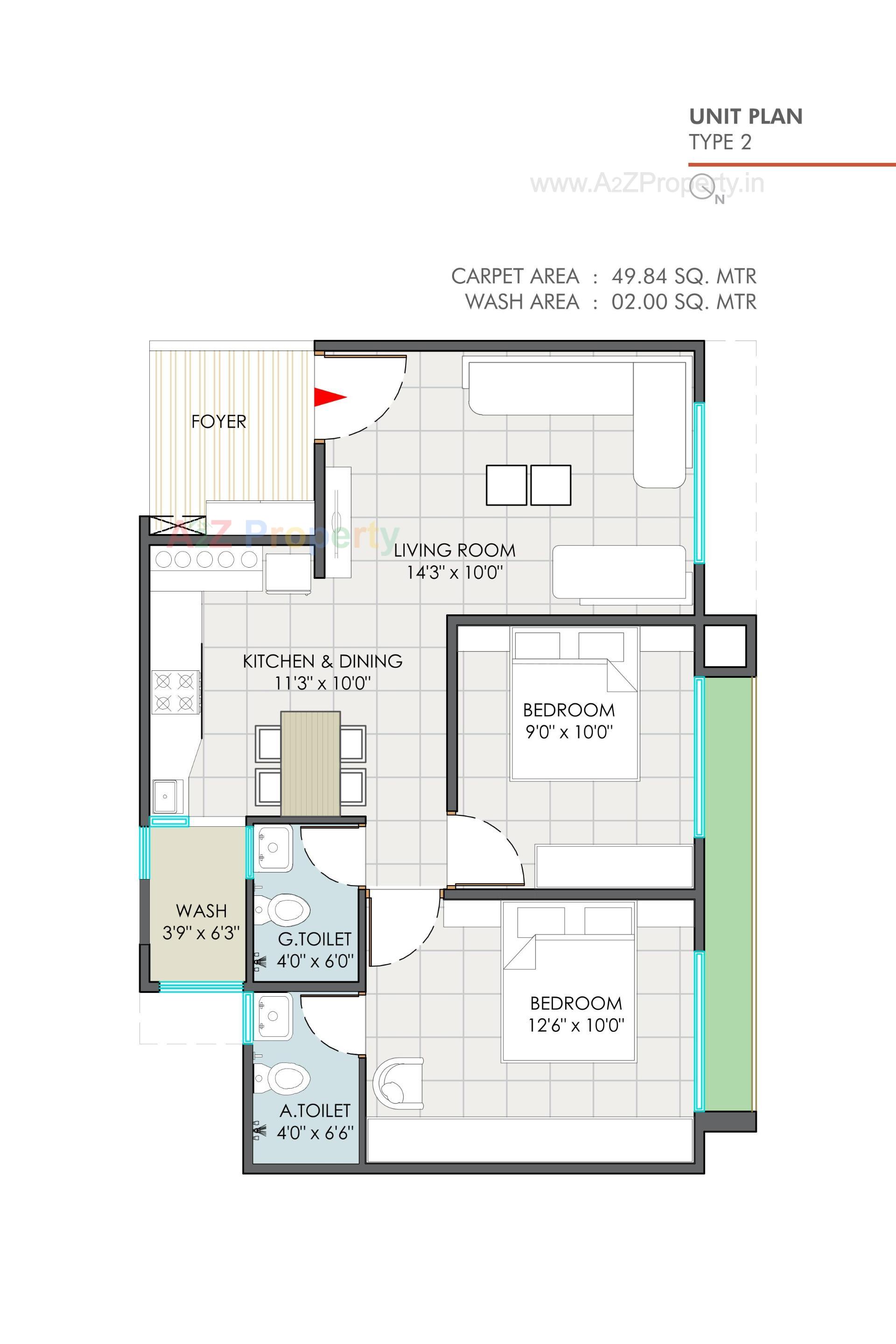 Layout of real estate project Seventh Yash located at Gota, Ahmedabad, Gujarat