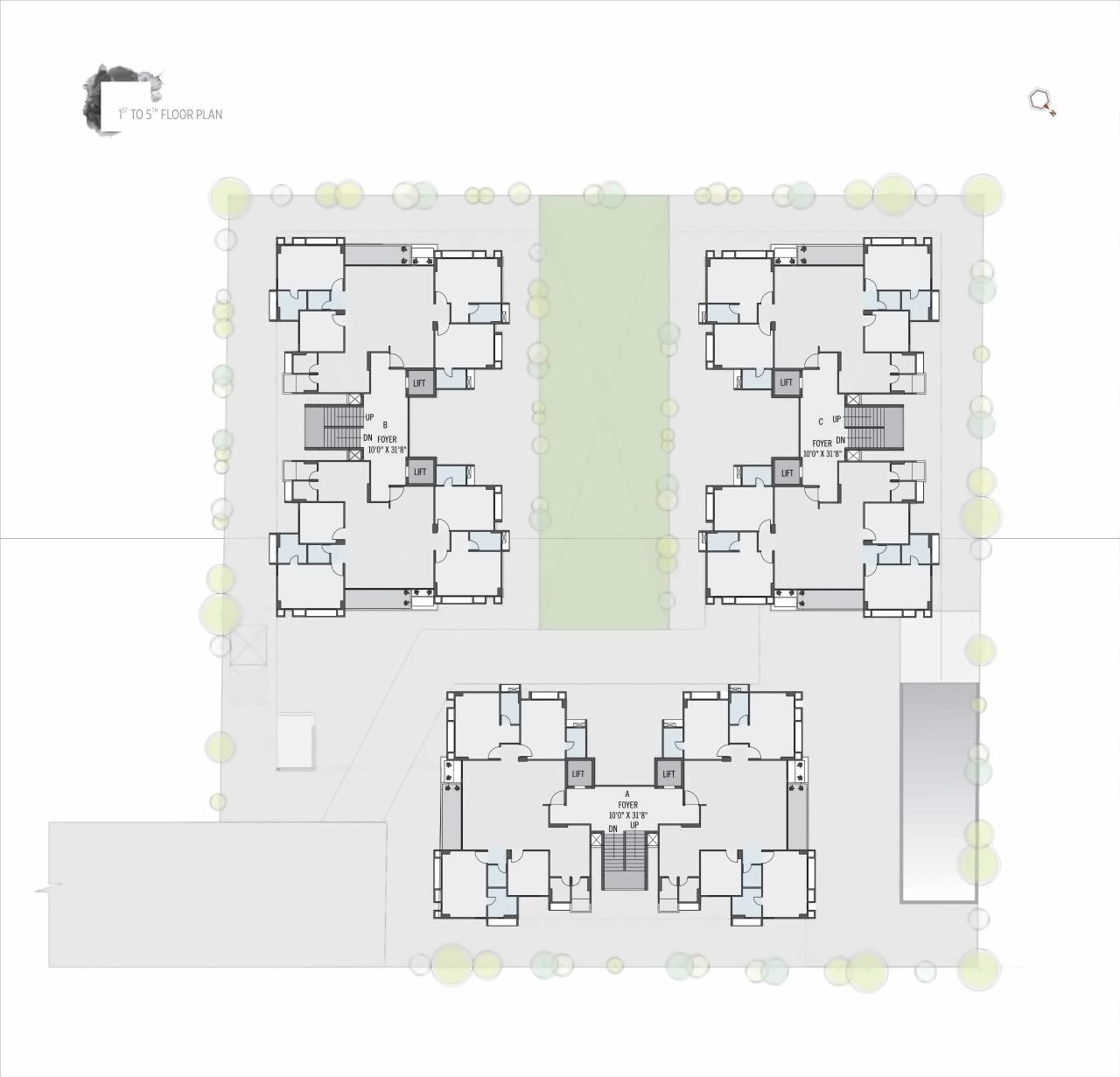 Layout of real estate project Shagun located at Motera, Ahmedabad, Gujarat