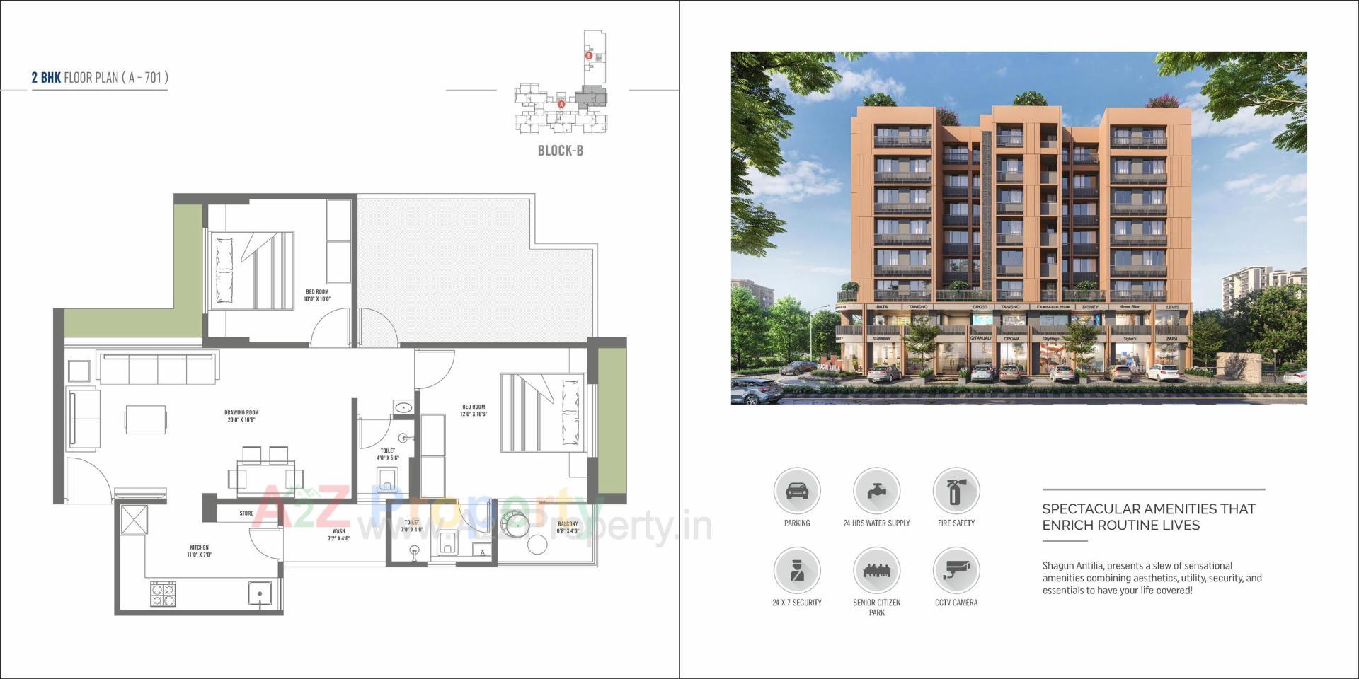 Layout of real estate project Shagun Antilia located at Chandlodiya, Ahmedabad, Gujarat