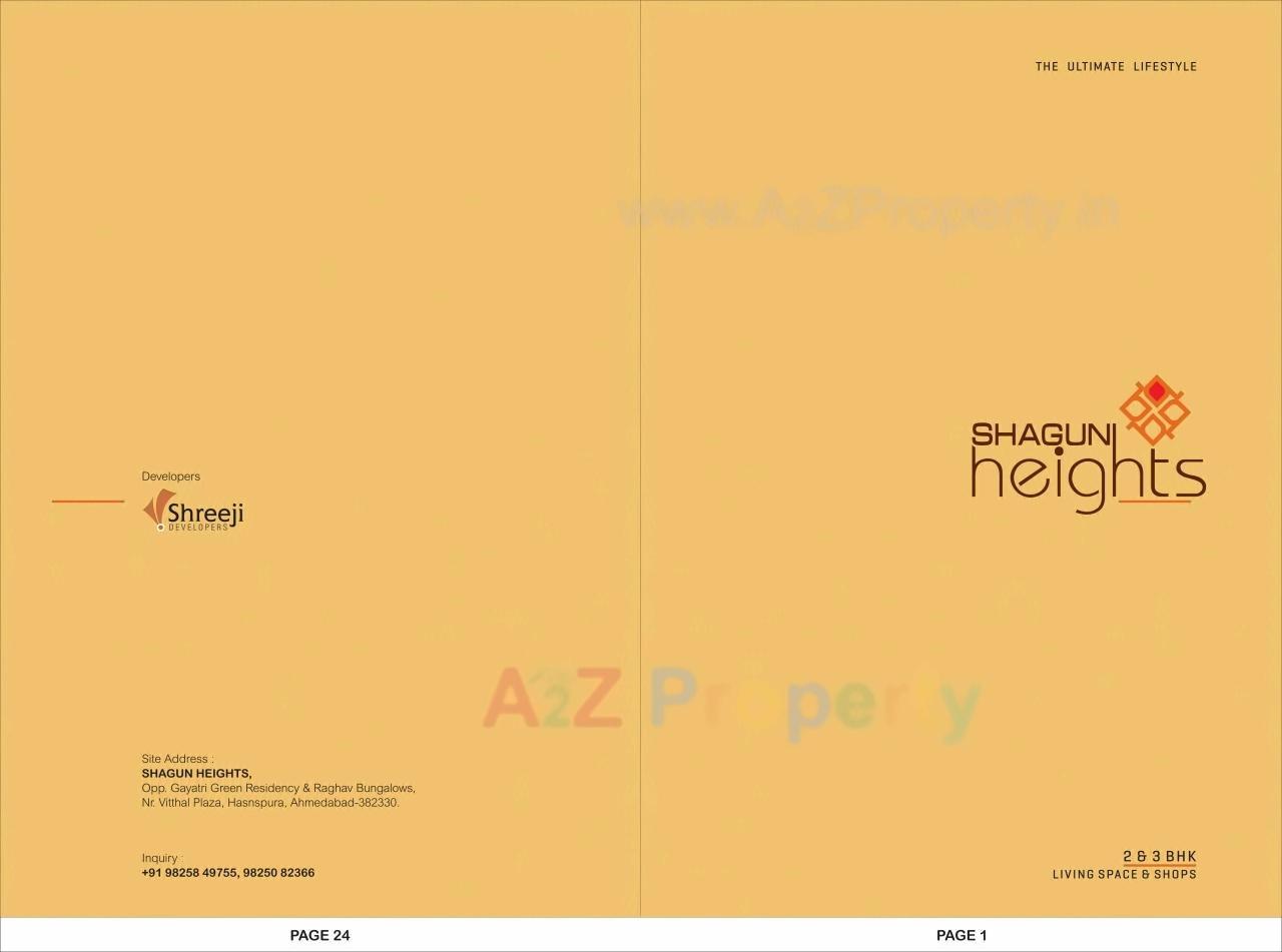  of real estate project Shagun Heights located at Hanspura, Ahmedabad, Gujarat