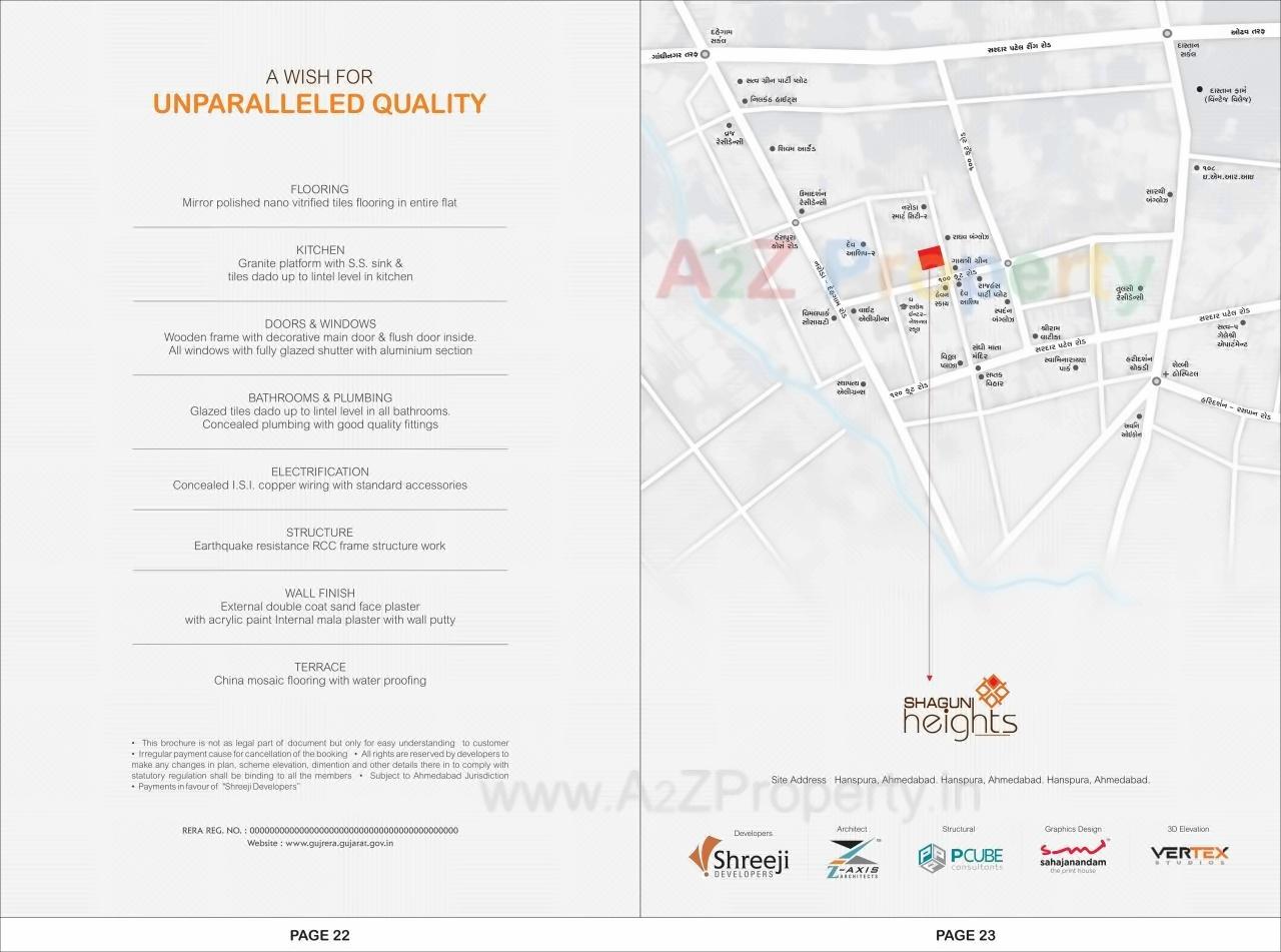  of real estate project Shagun Heights located at Hanspura, Ahmedabad, Gujarat
