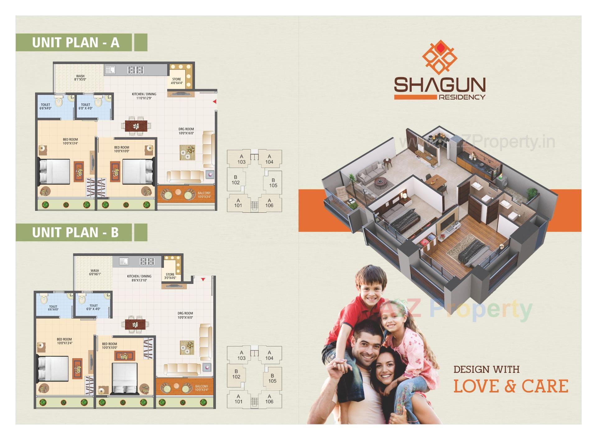 Layout of real estate project Shagun Residency located at Nikol, Ahmedabad, Gujarat