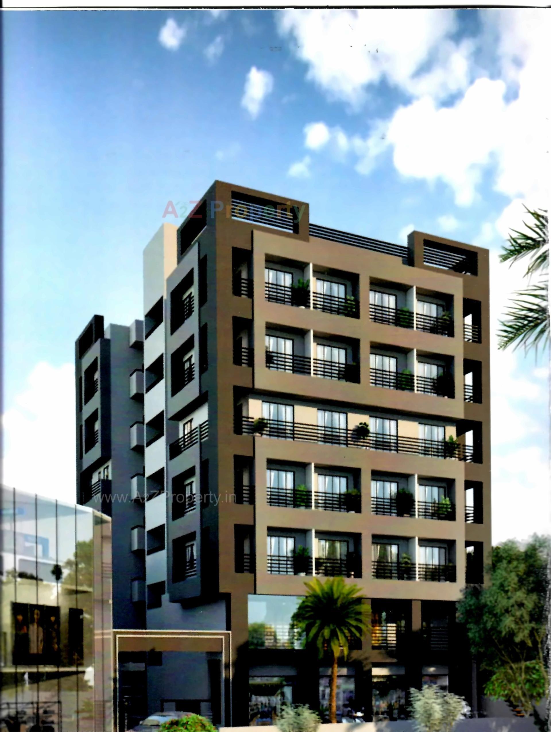 3D Elevation of real estate project Shahin Avenue located at Jamalpur, Ahmedabad, Gujarat