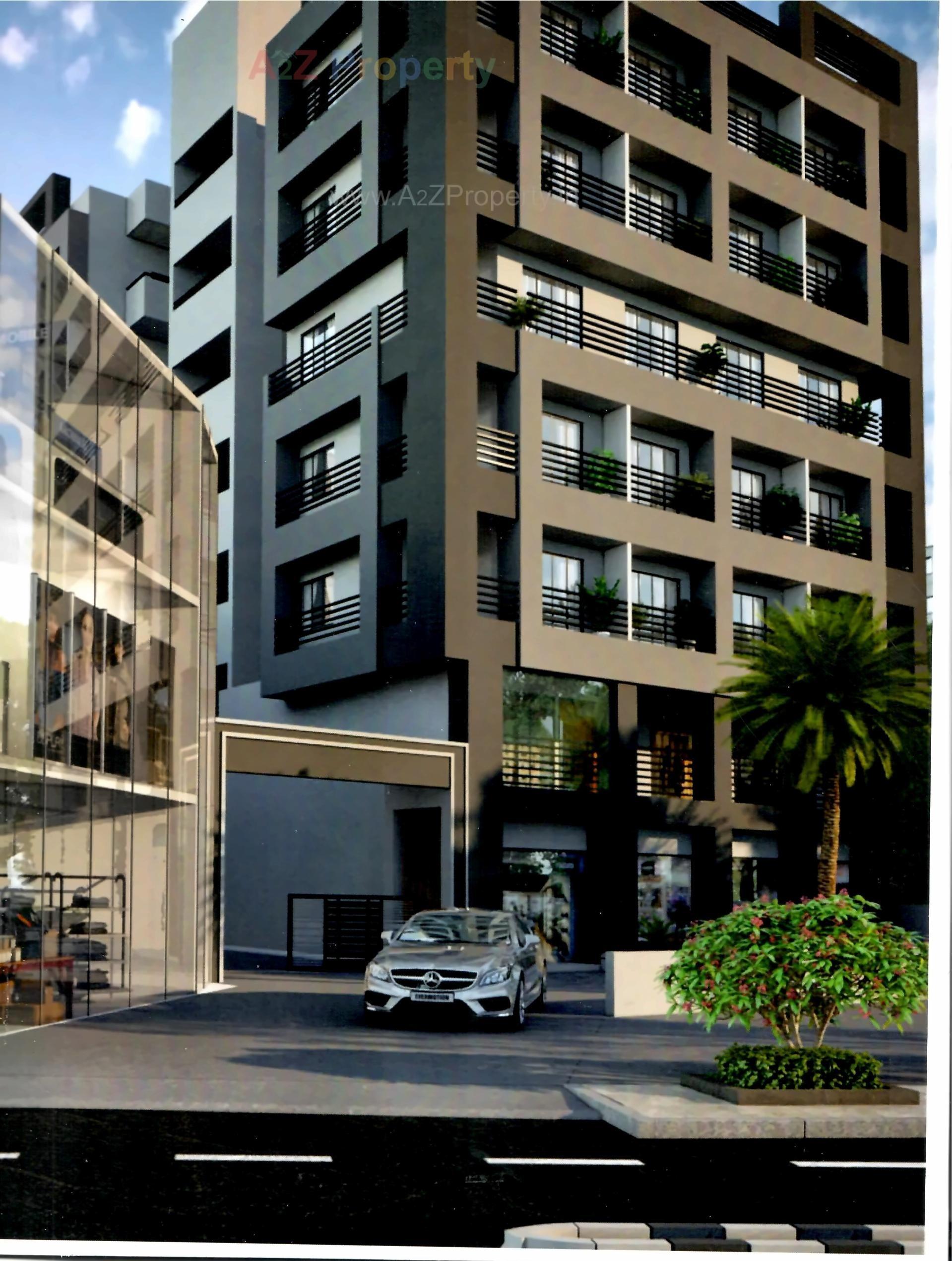 3D Elevation of real estate project Shahin Avenue located at Jamalpur, Ahmedabad, Gujarat