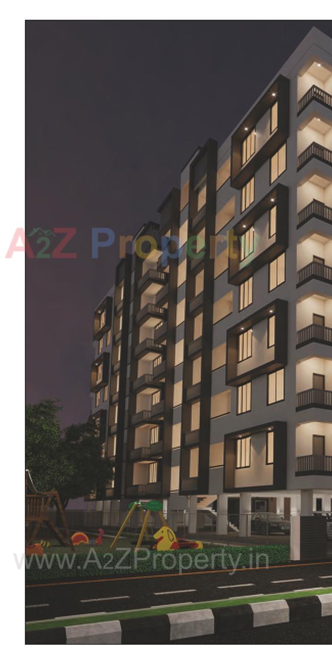 3D Elevation of real estate project Shailee Appartment located at Vasana, Ahmedabad, Gujarat