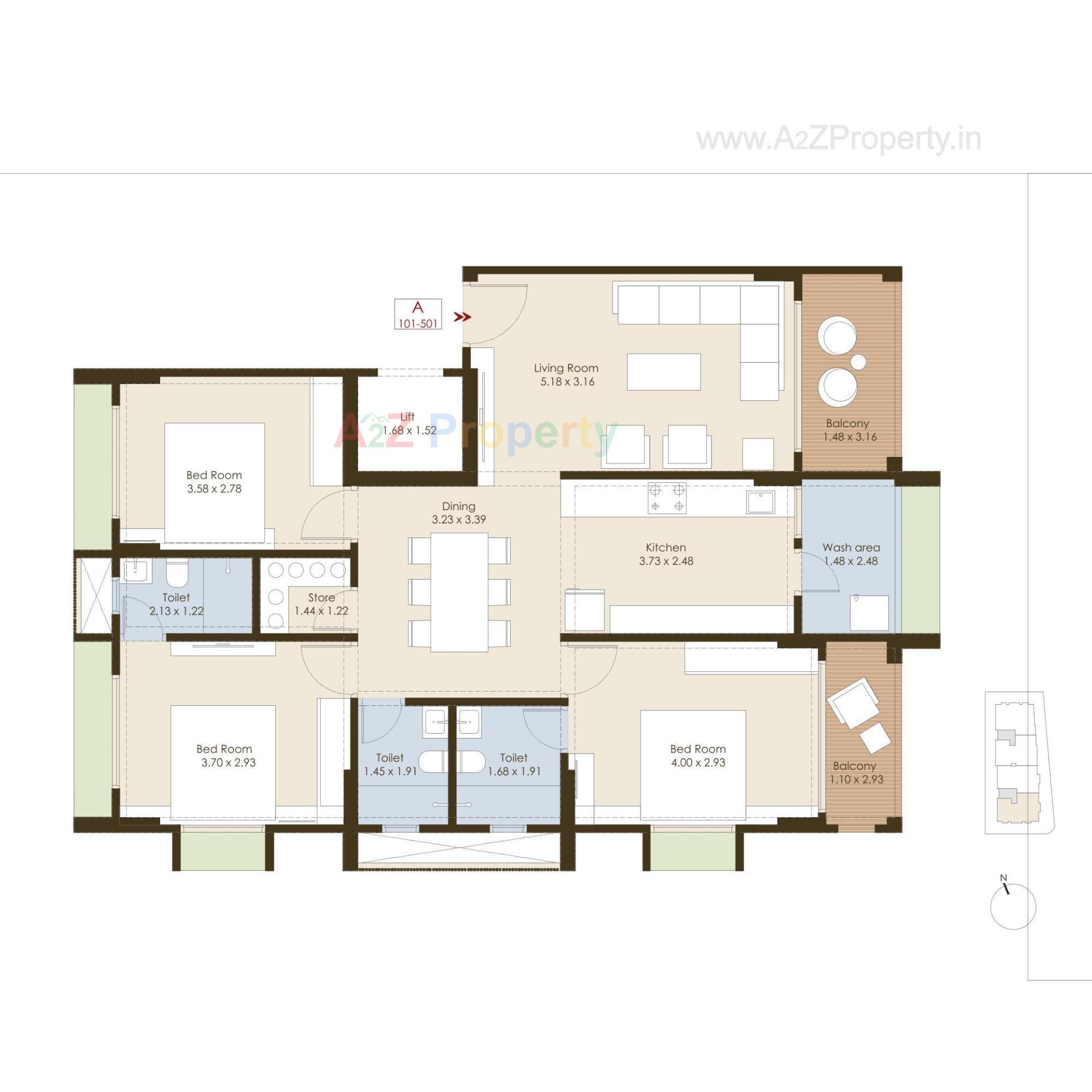 Layout of real estate project Shailja Apartment located at Wadaj, Ahmedabad, Gujarat