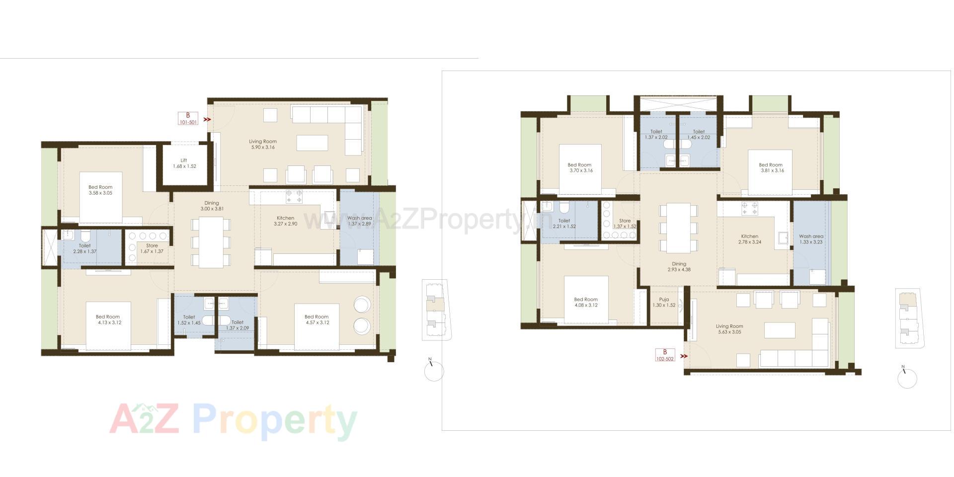 Layout of real estate project Shailja Apartment located at Wadaj, Ahmedabad, Gujarat
