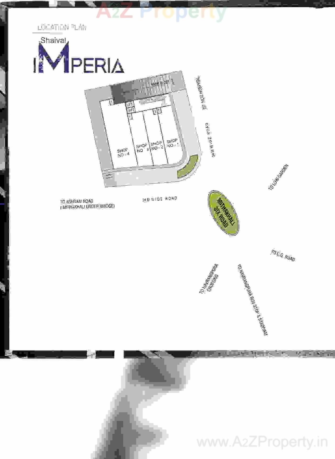 Layout of real estate project Shaival Imperia located at Changispur, Ahmedabad, Gujarat