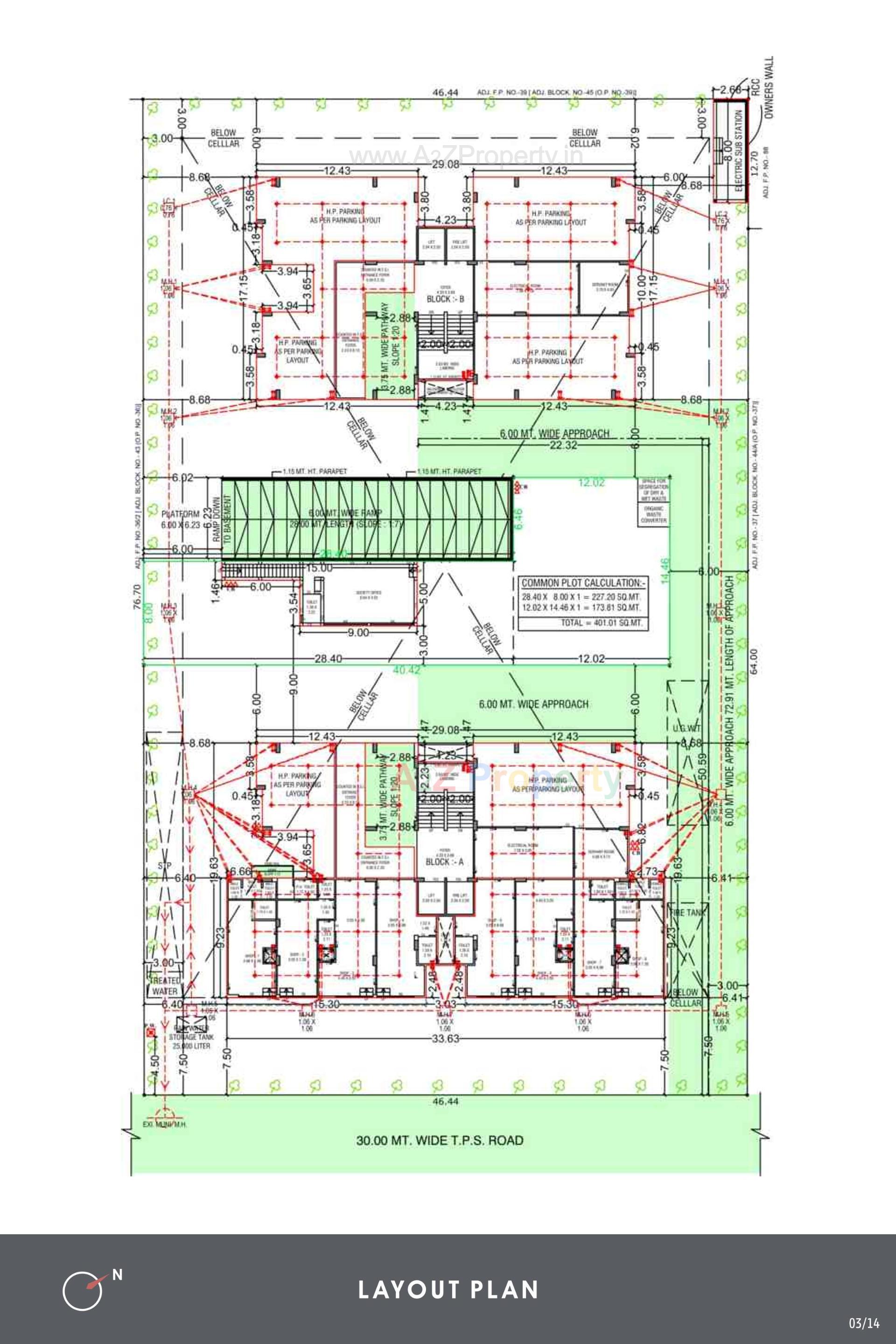Layout of real estate project Shakti Exalt located at Bopal, Ahmedabad, Gujarat