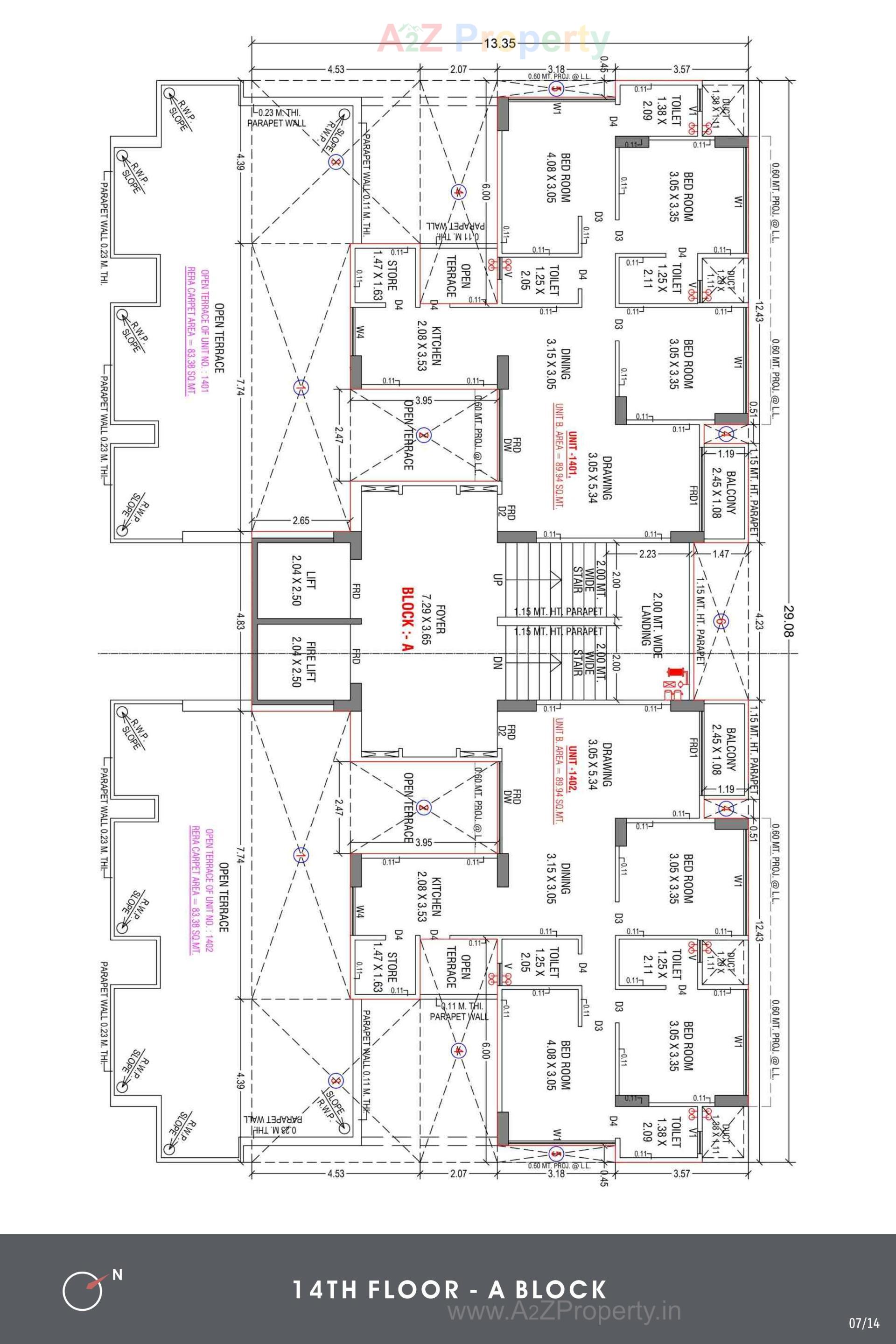 Layout of real estate project Shakti Exalt located at Bopal, Ahmedabad, Gujarat