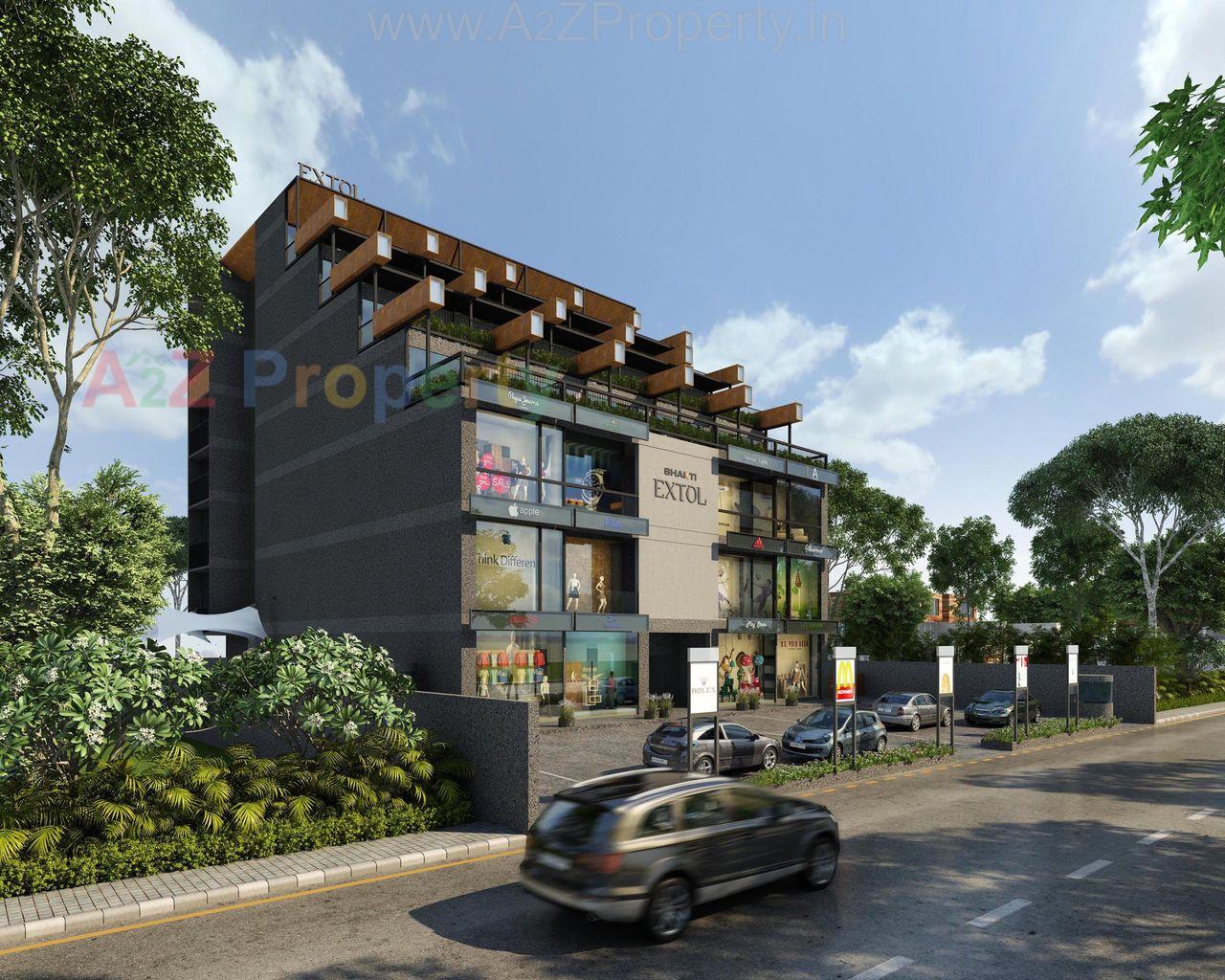 Right Side View Scaled of real estate project Shakti Extol located at Thaltej, Ahmedabad, Gujarat