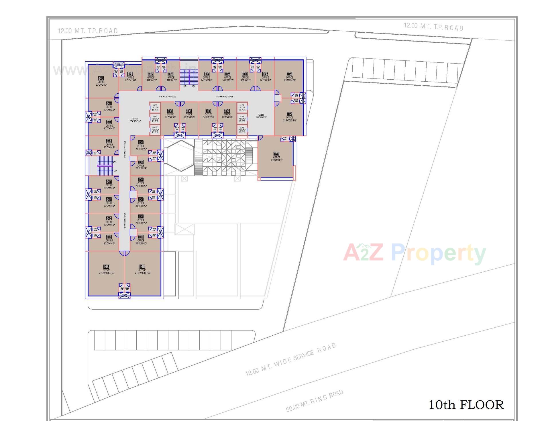 Layout of real estate project Shaligram Arcade located at Ahmedabad, Ahmedabad, Gujarat