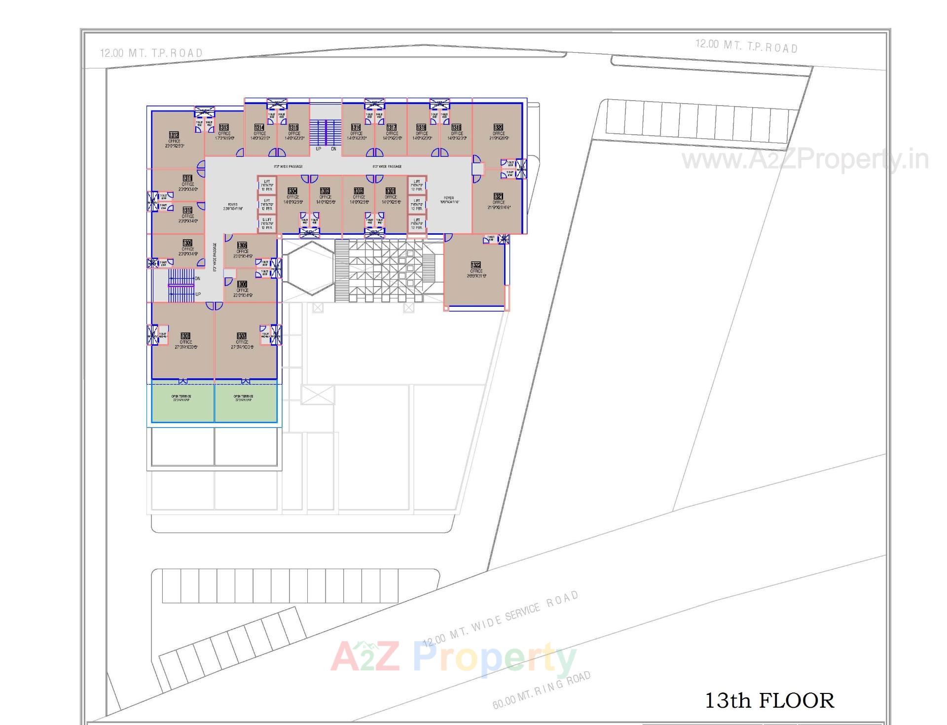 Layout of real estate project Shaligram Arcade located at Ahmedabad, Ahmedabad, Gujarat