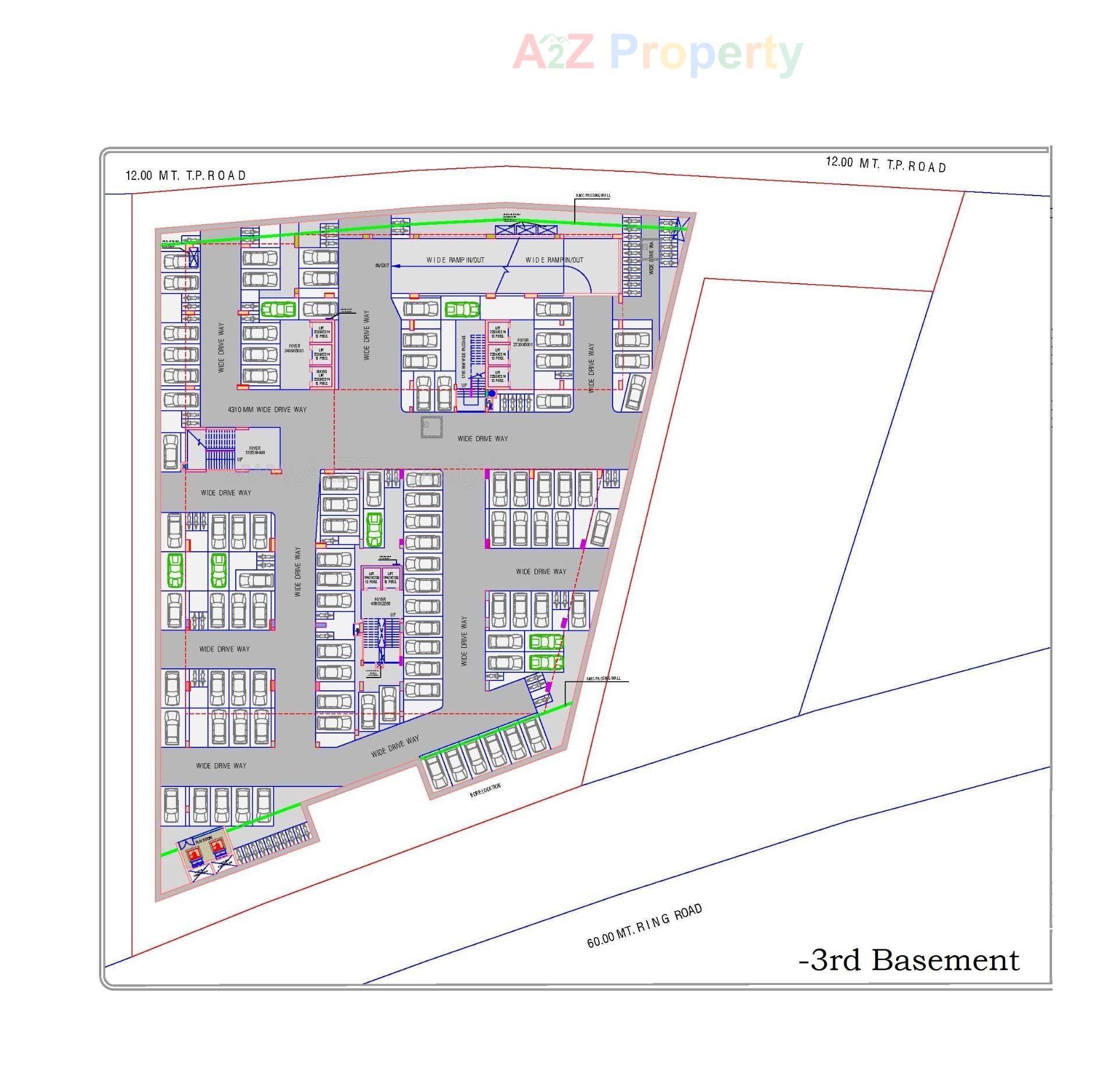 Layout of real estate project Shaligram Arcade located at Ahmedabad, Ahmedabad, Gujarat