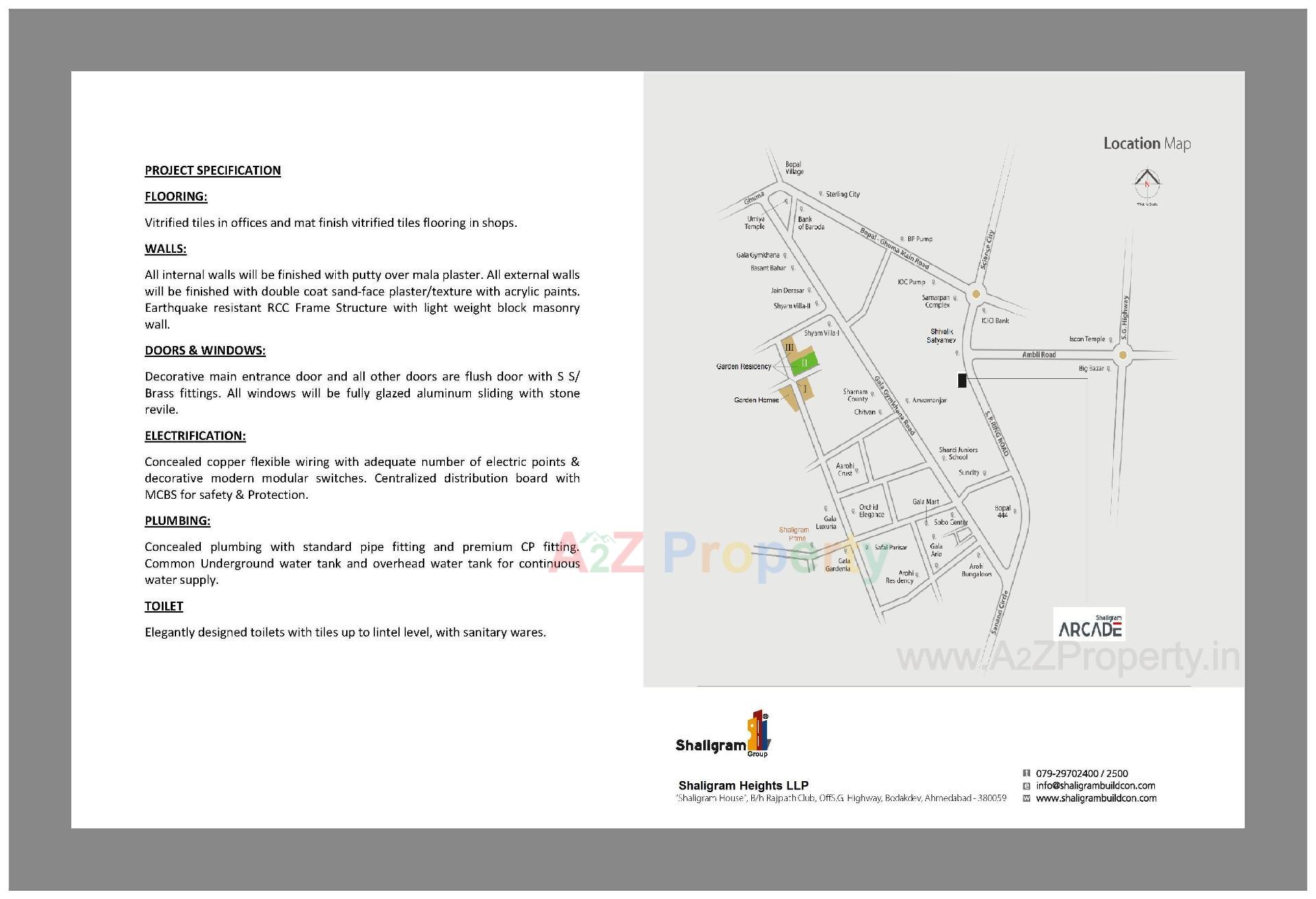  of real estate project Shaligram Arcade located at Ahmedabad, Ahmedabad, Gujarat