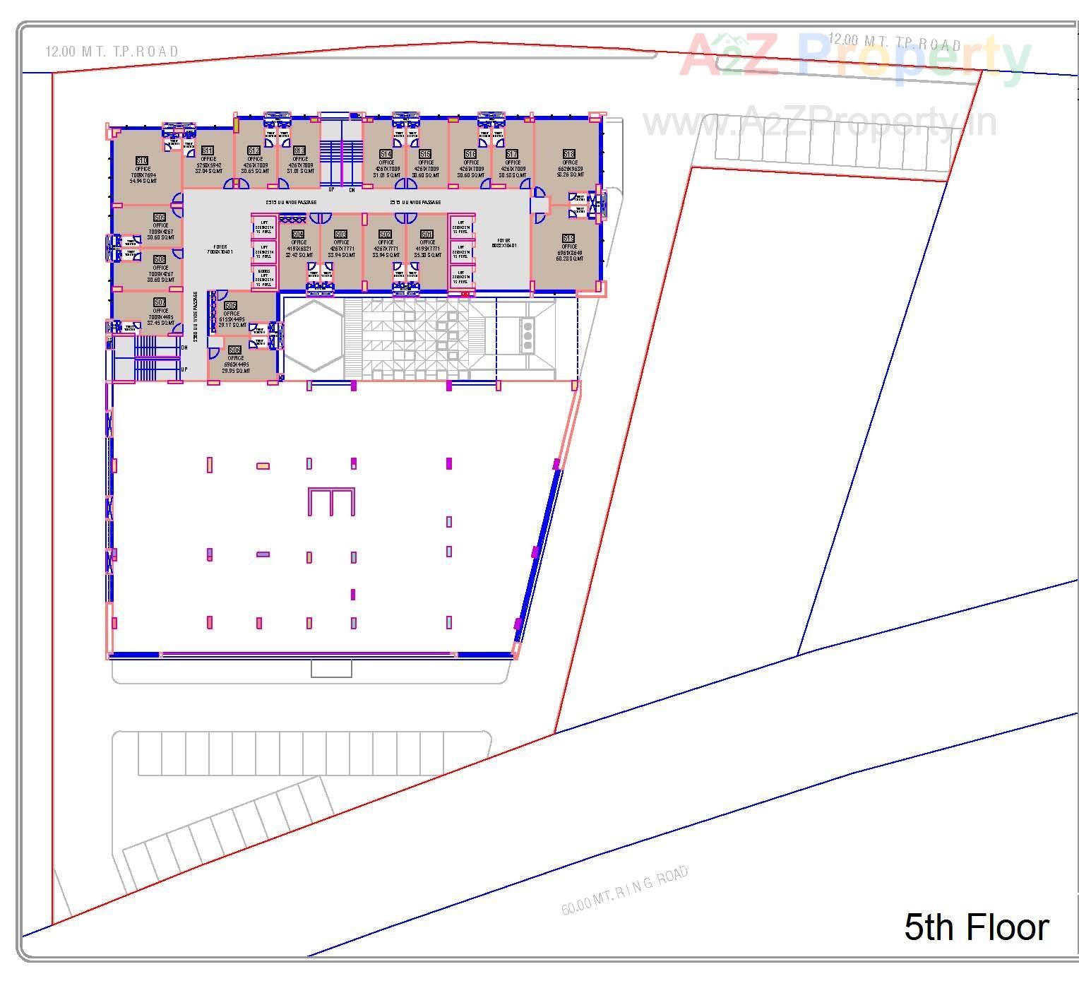Layout of real estate project Shaligram Arcade located at Ahmedabad, Ahmedabad, Gujarat