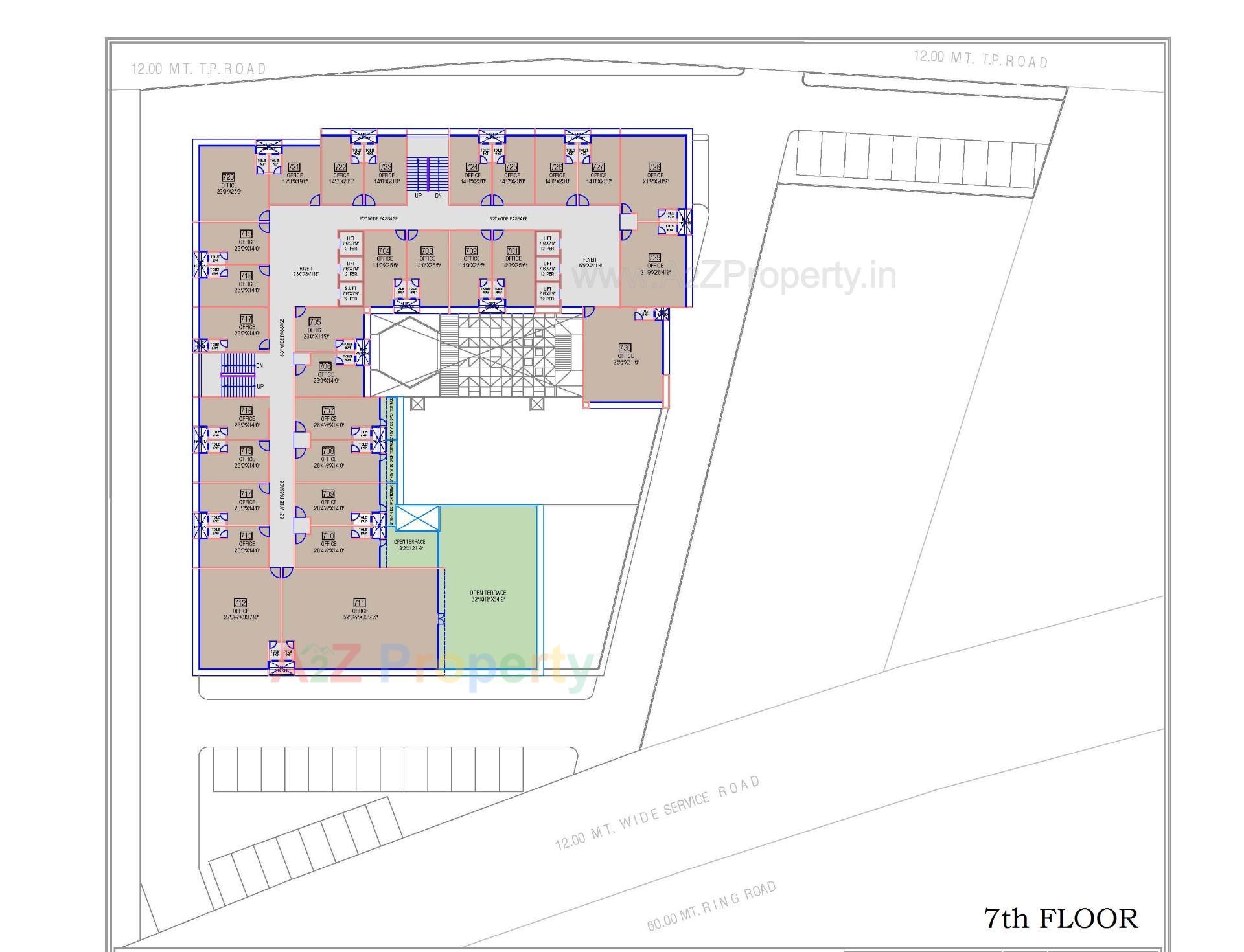 Layout of real estate project Shaligram Arcade located at Ahmedabad, Ahmedabad, Gujarat