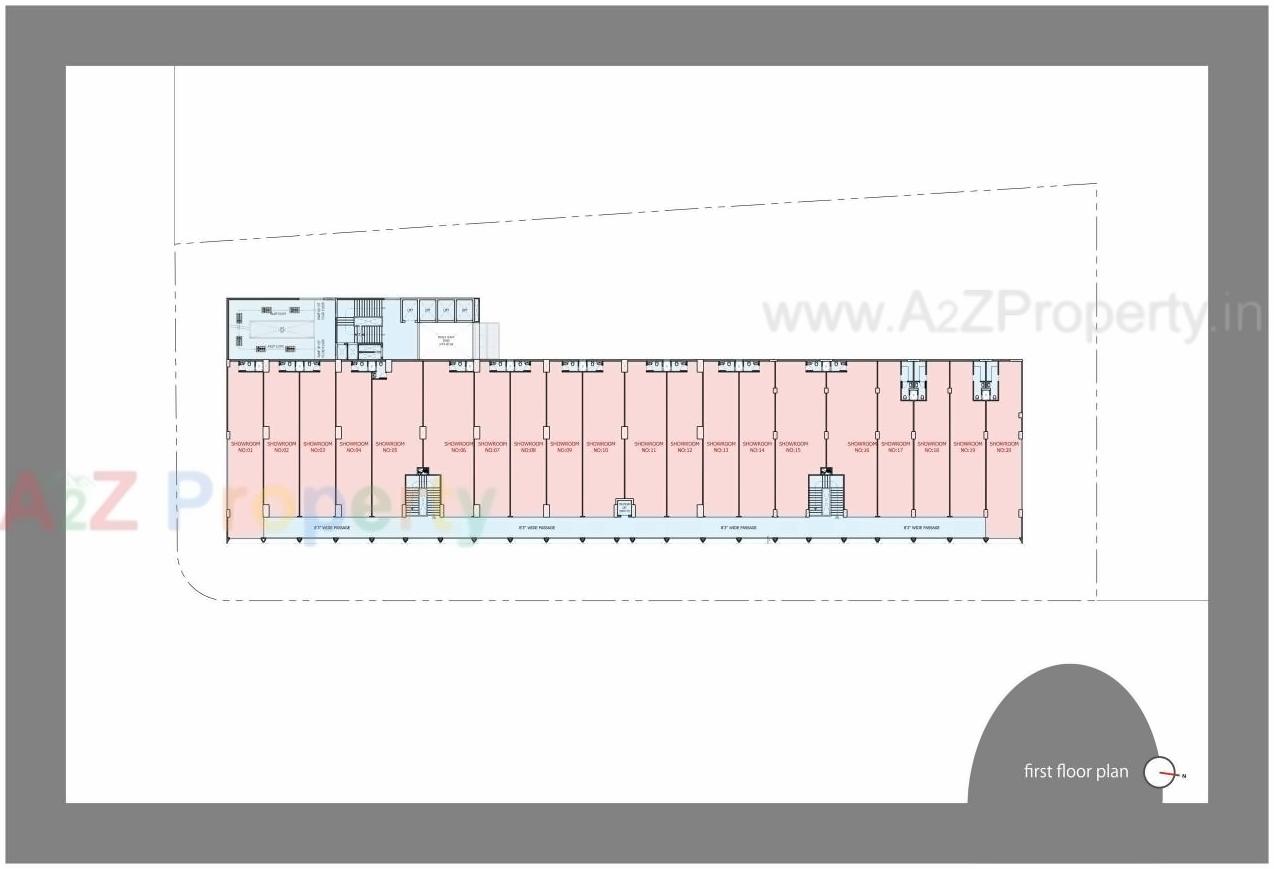 Layout of real estate project Shaligram Corporates located at Makarba, Ahmedabad, Gujarat