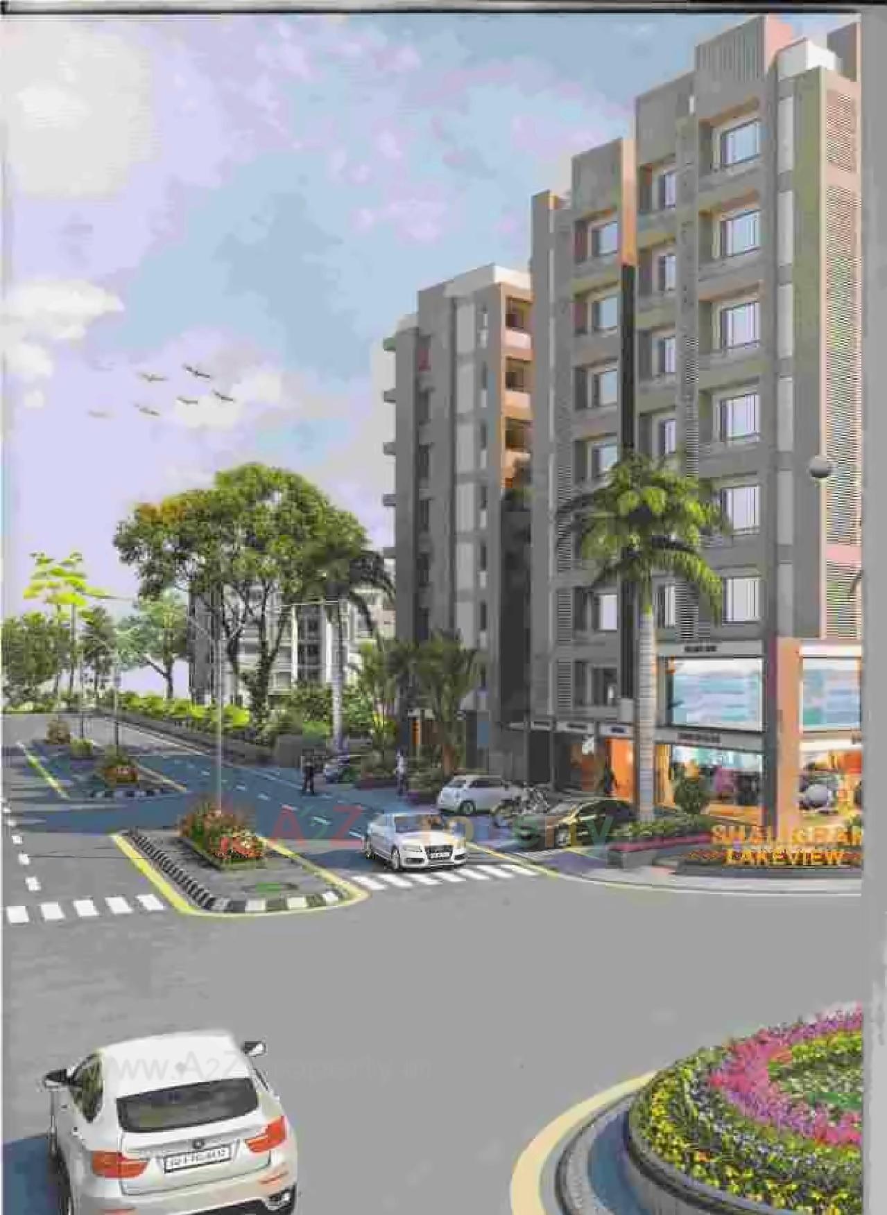 3D Elevation of real estate project Shaligram Lake View located at Nikol, Ahmedabad, Gujarat