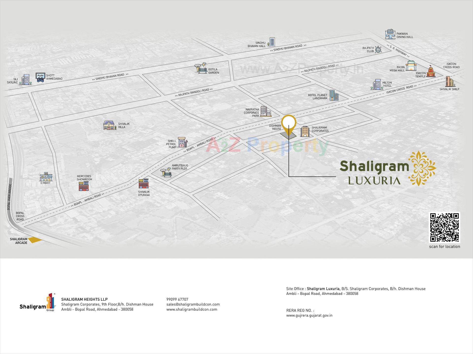  of real estate project Shaligram Luxuria located at Ambli, Ahmedabad, Gujarat