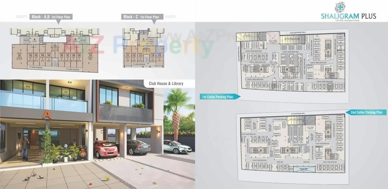 Layout of real estate project Shaligram Plus located at Chandlodiya, Ahmedabad, Gujarat