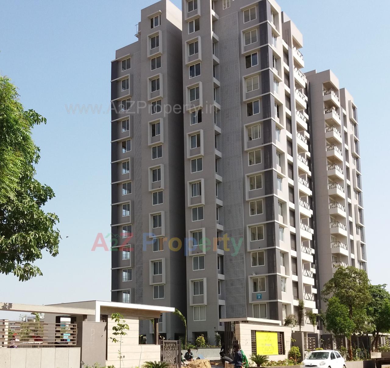 3D Elevation of real estate project Shaligram Plush located at Thaltej, Ahmedabad, Gujarat
