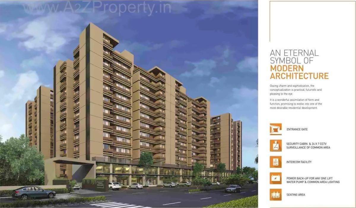 3D Elevation of real estate project Shaligram Square located at Gota, Ahmedabad, Gujarat